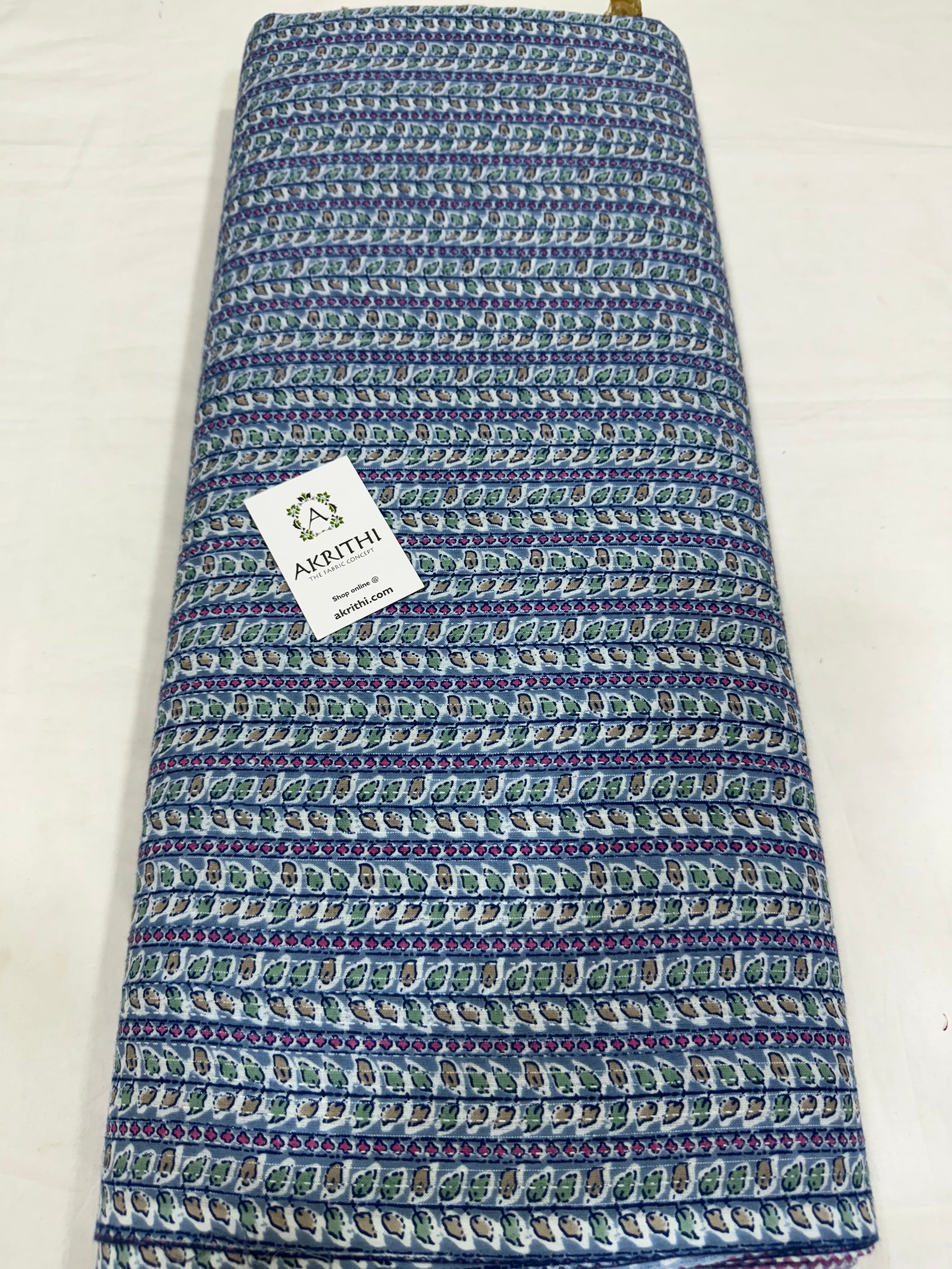 Kantha Printed pure cotton fabric