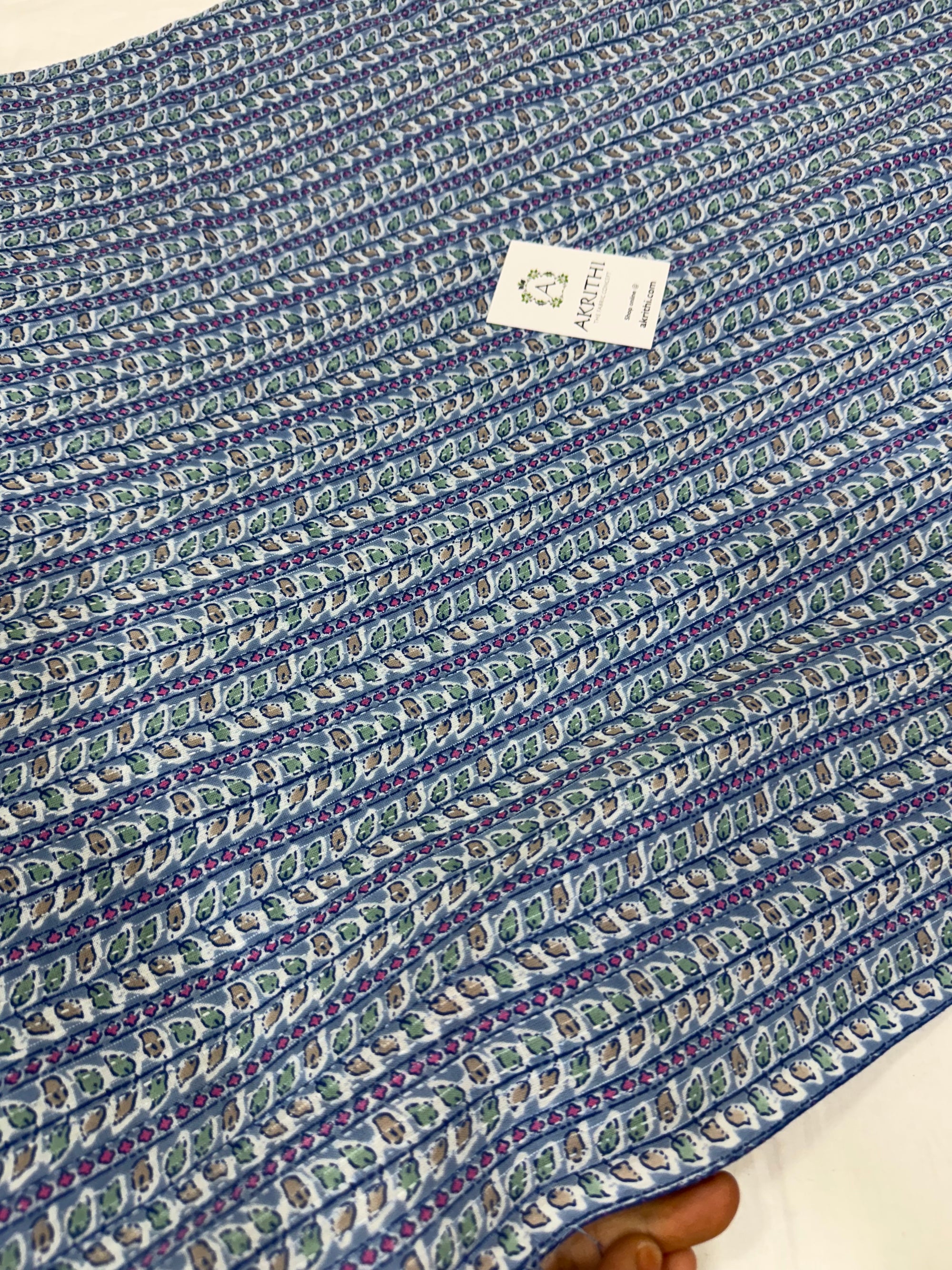 Kantha Printed pure cotton fabric