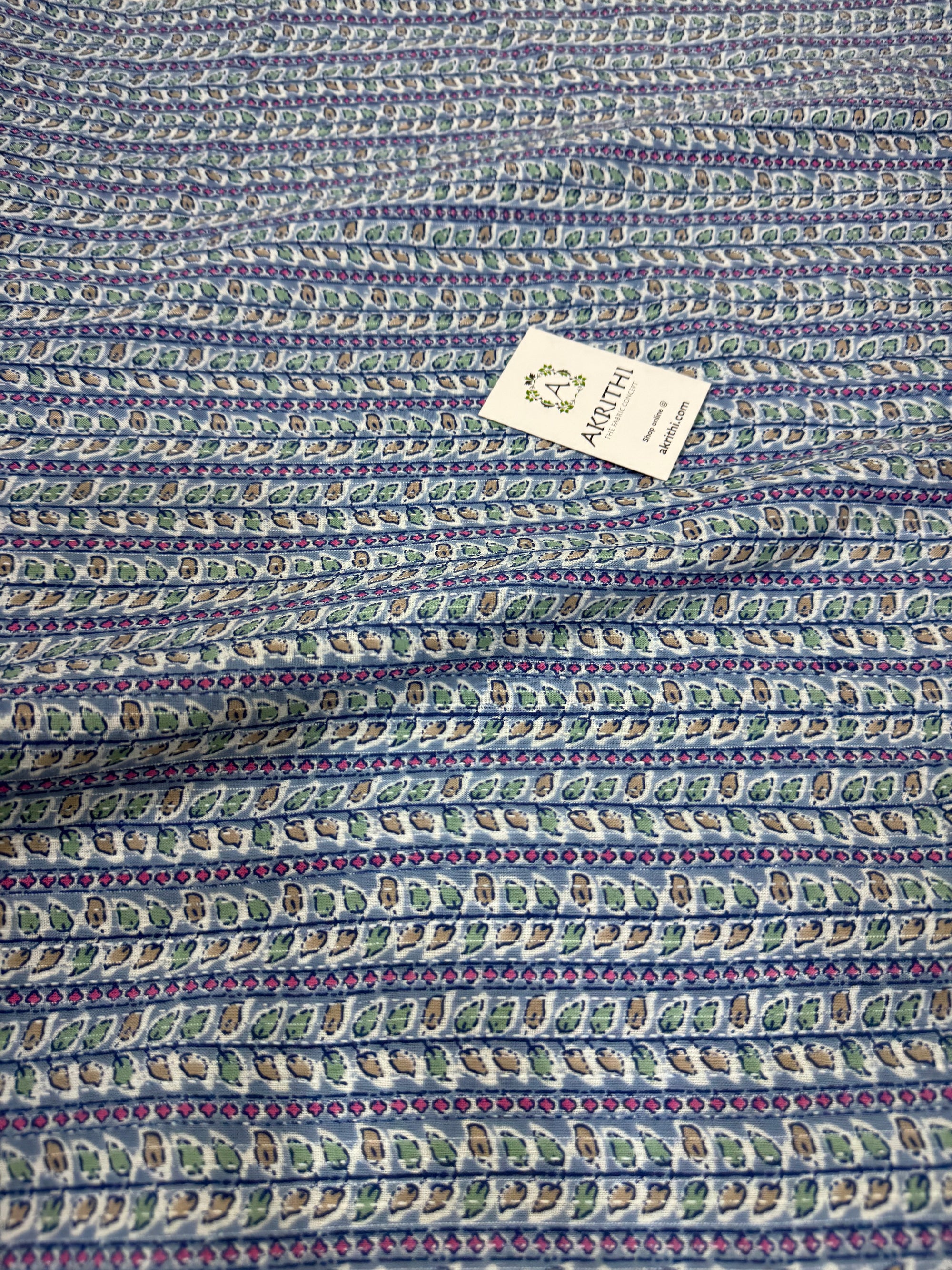 Kantha Printed pure cotton fabric
