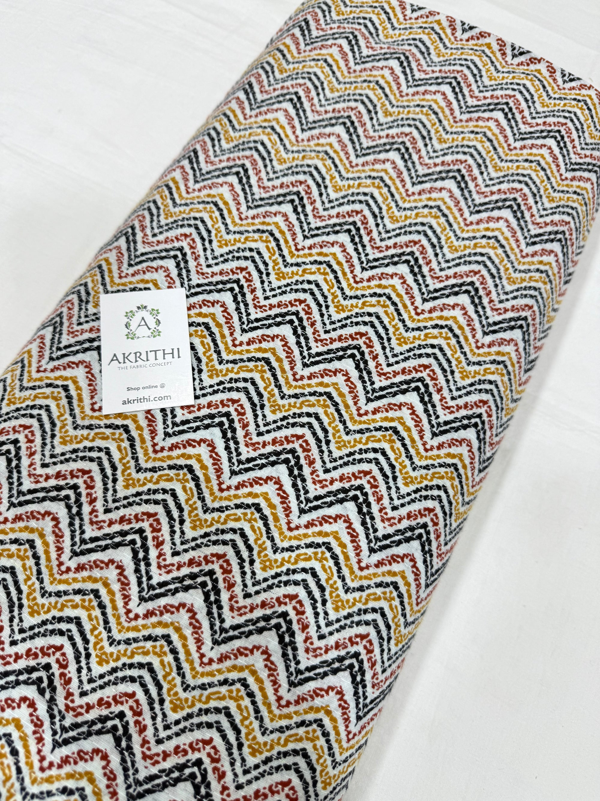 Kantha Printed pure cotton fabric