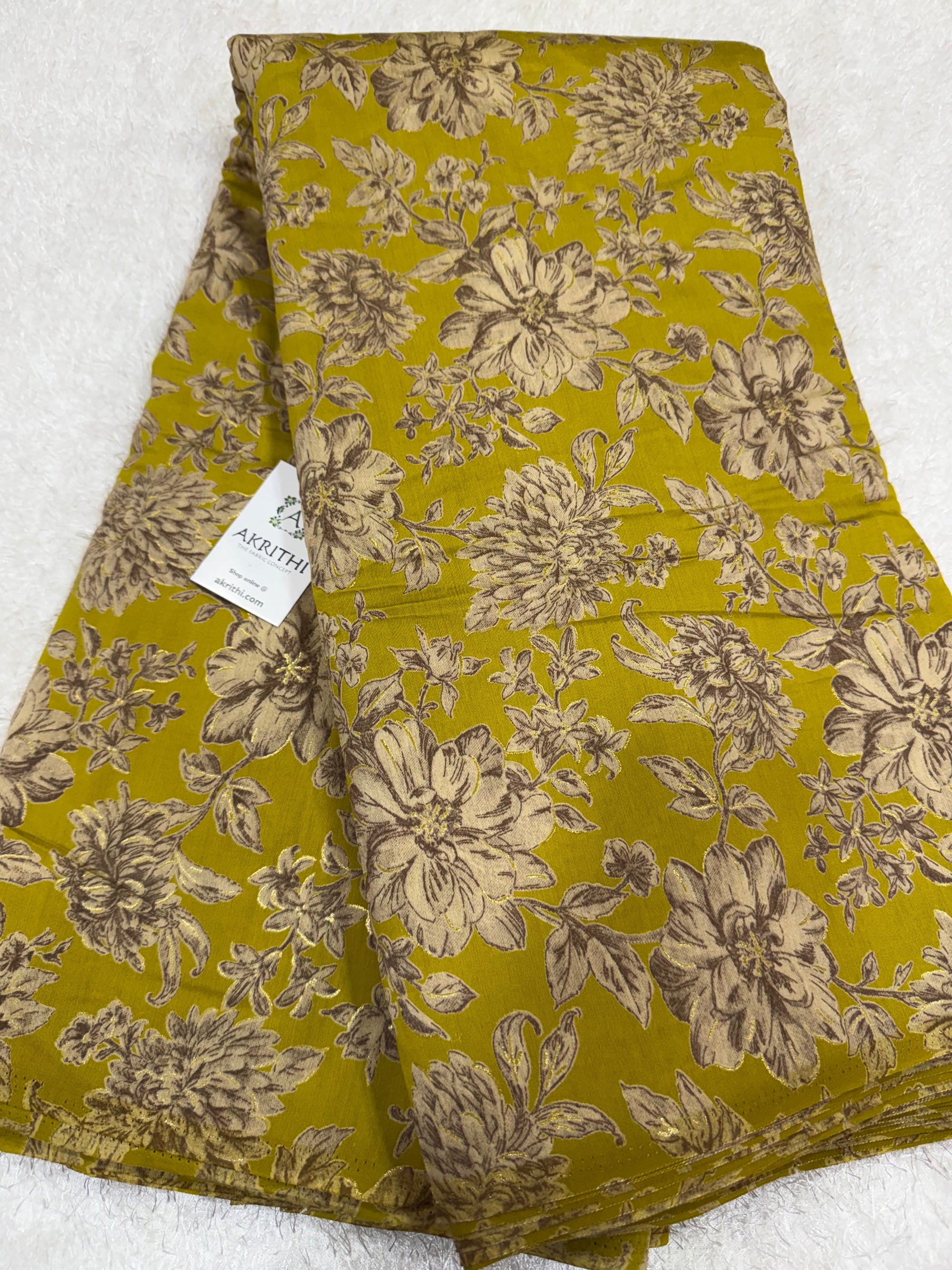 Printed viscose silk fabric