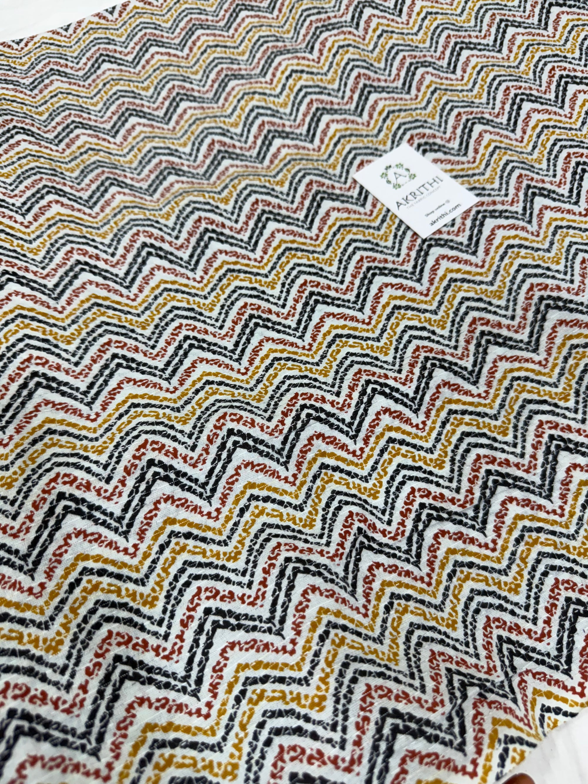 Kantha Printed pure cotton fabric