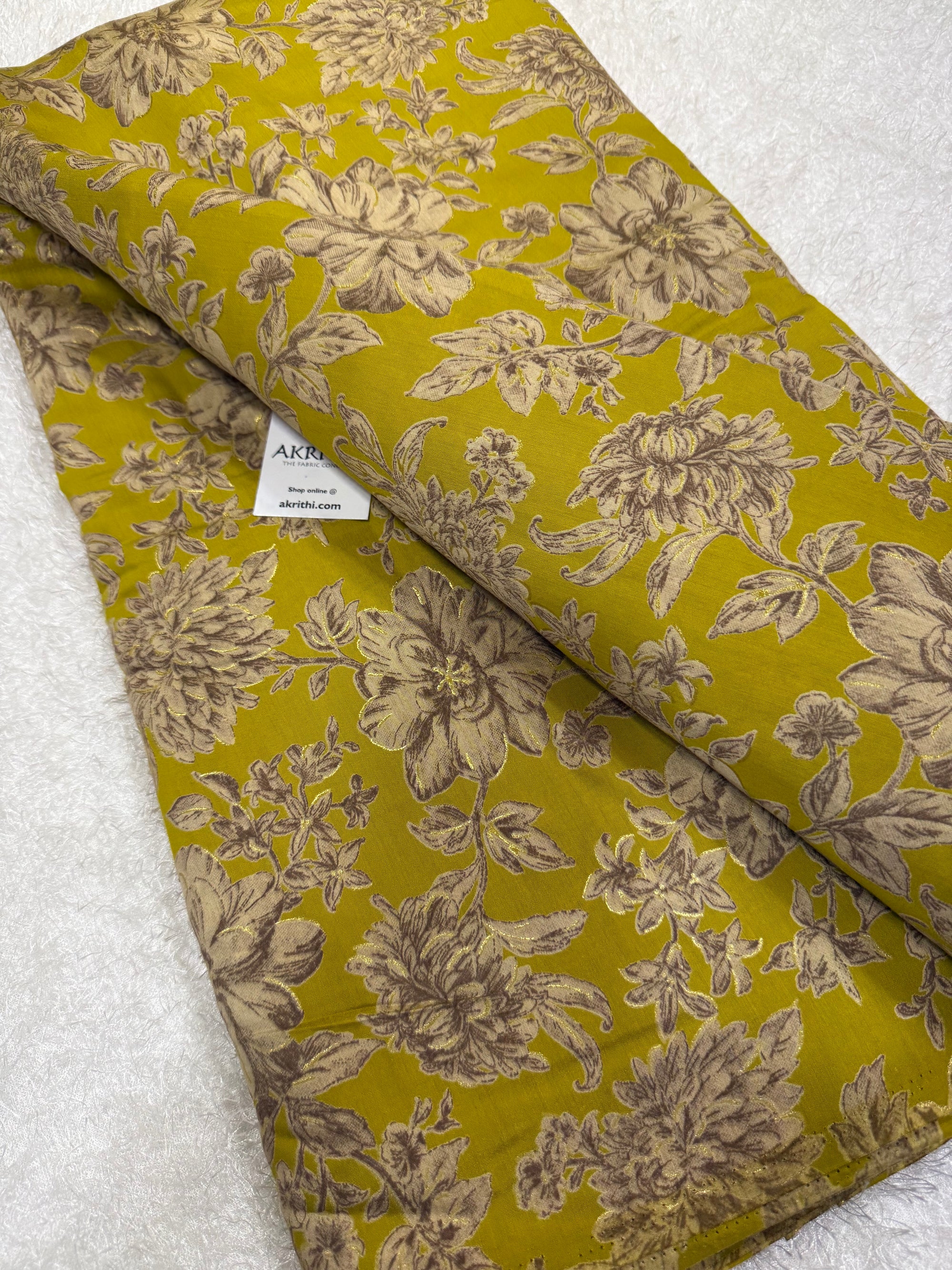 Printed viscose silk fabric