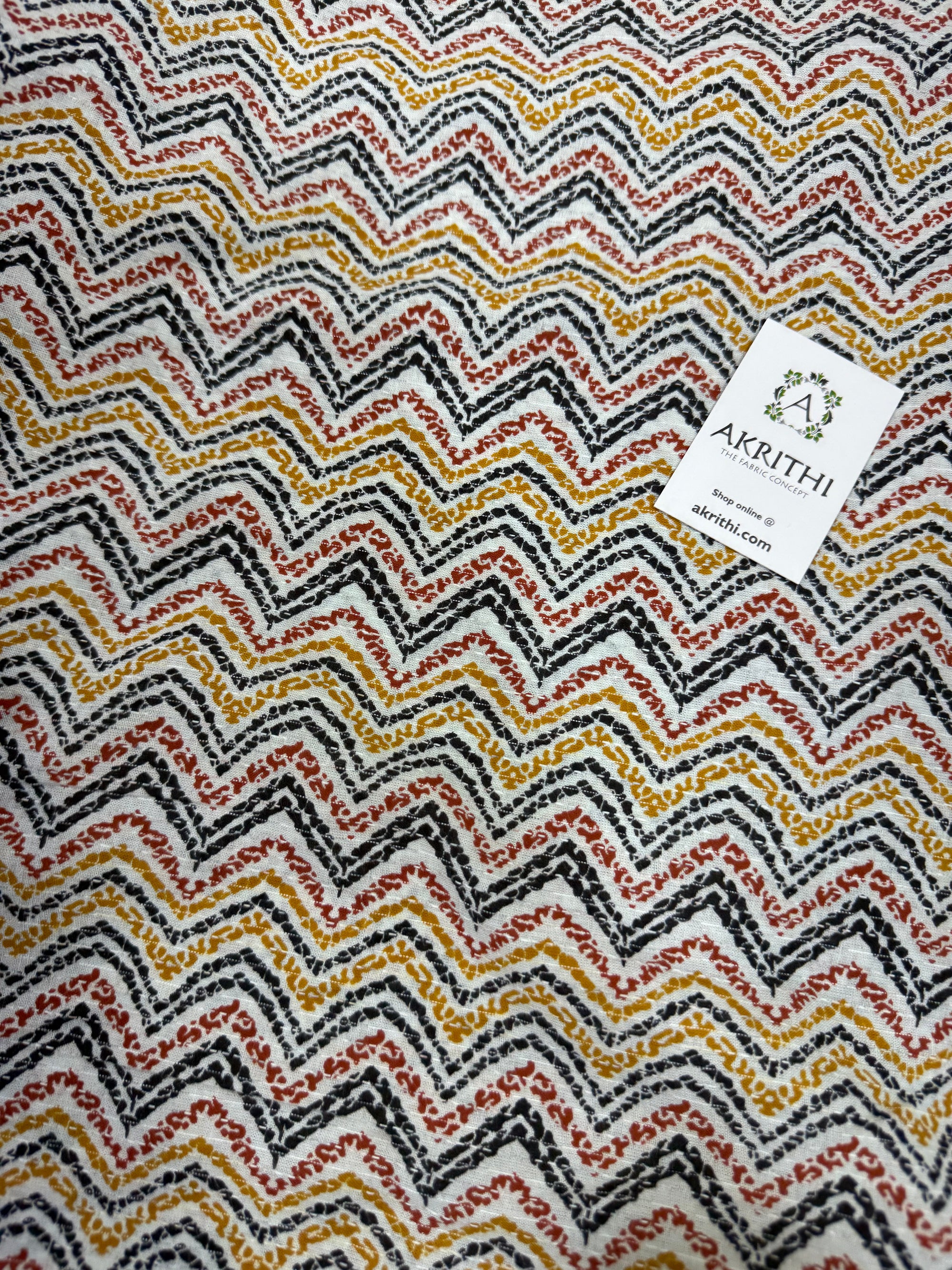 Kantha Printed pure cotton fabric