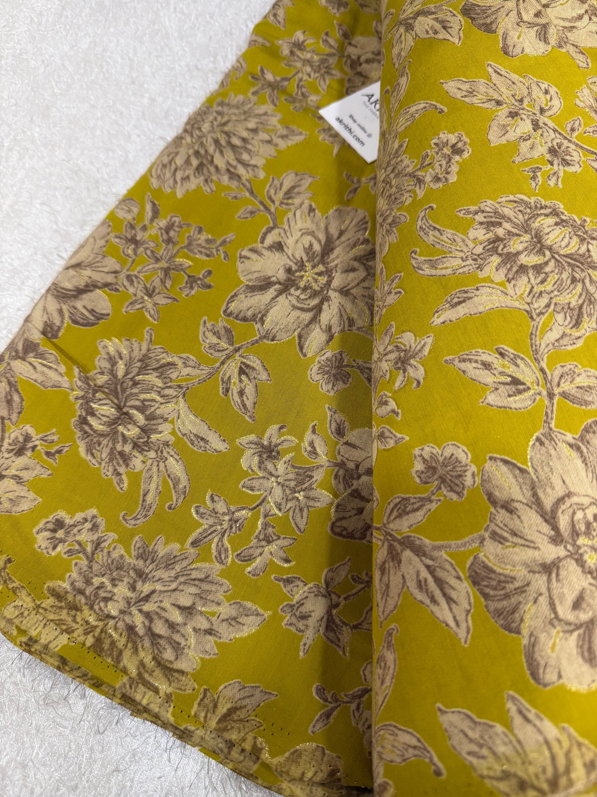Printed viscose silk fabric