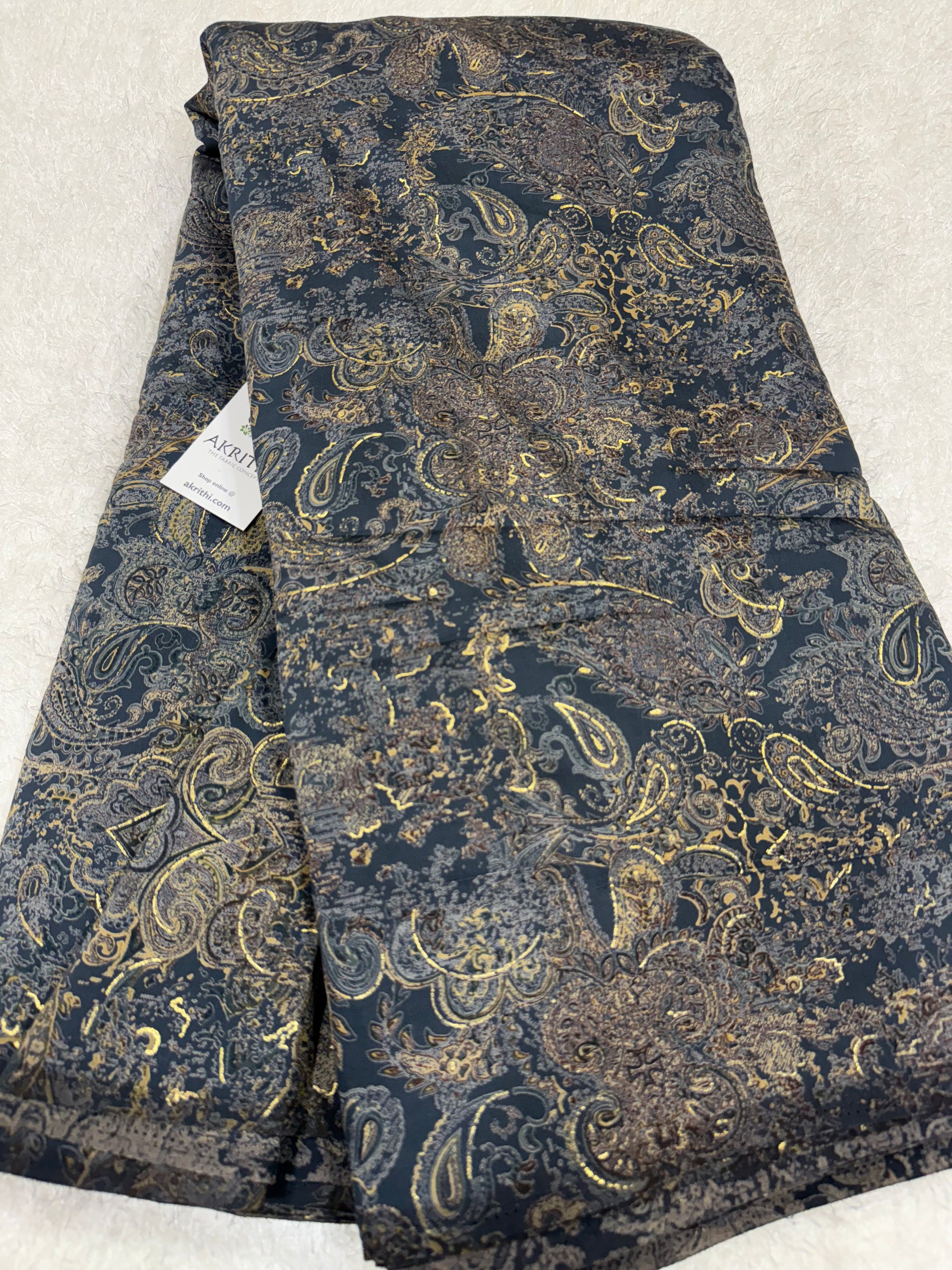 Printed viscose silk fabric
