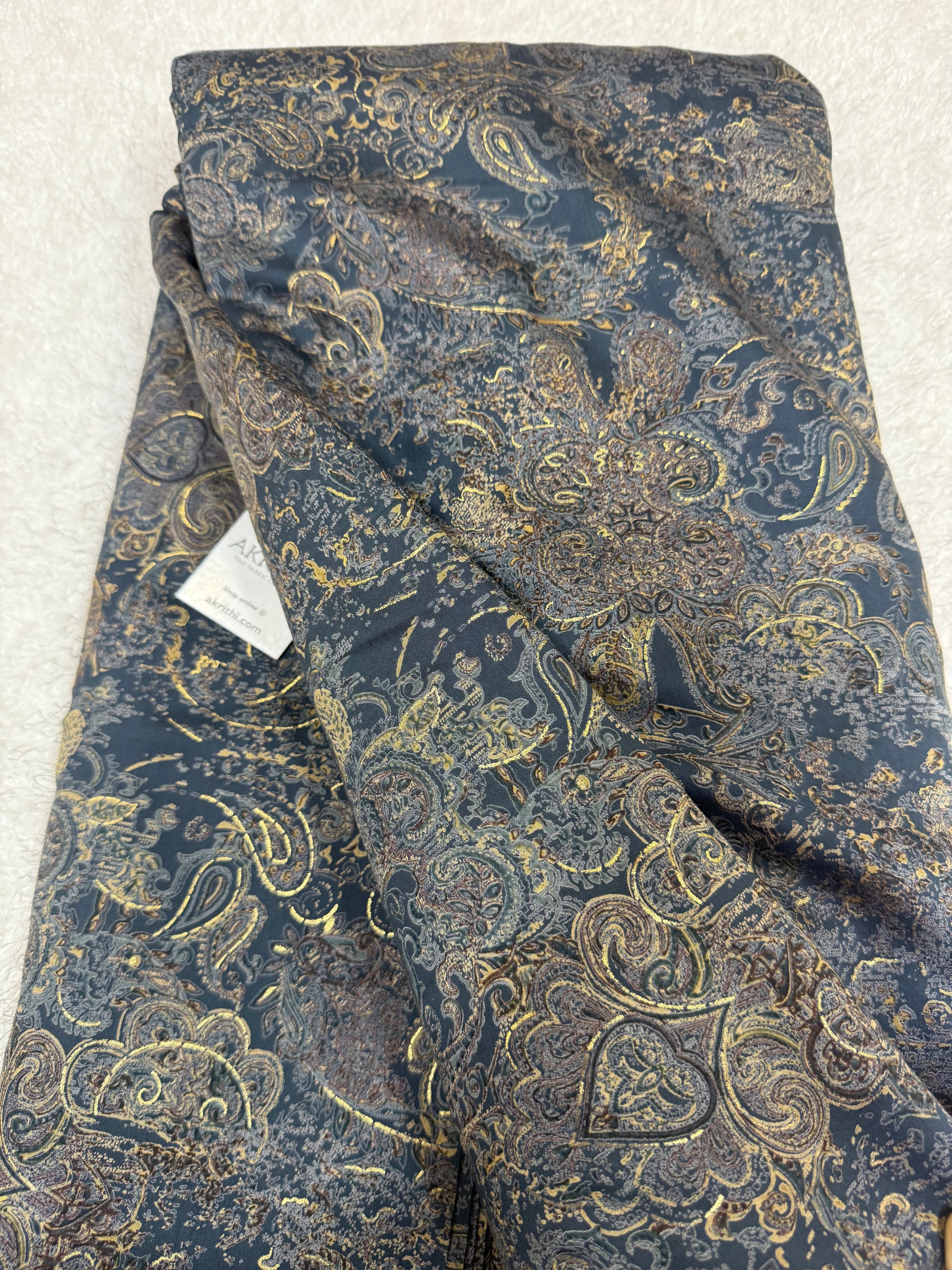 Printed viscose silk fabric