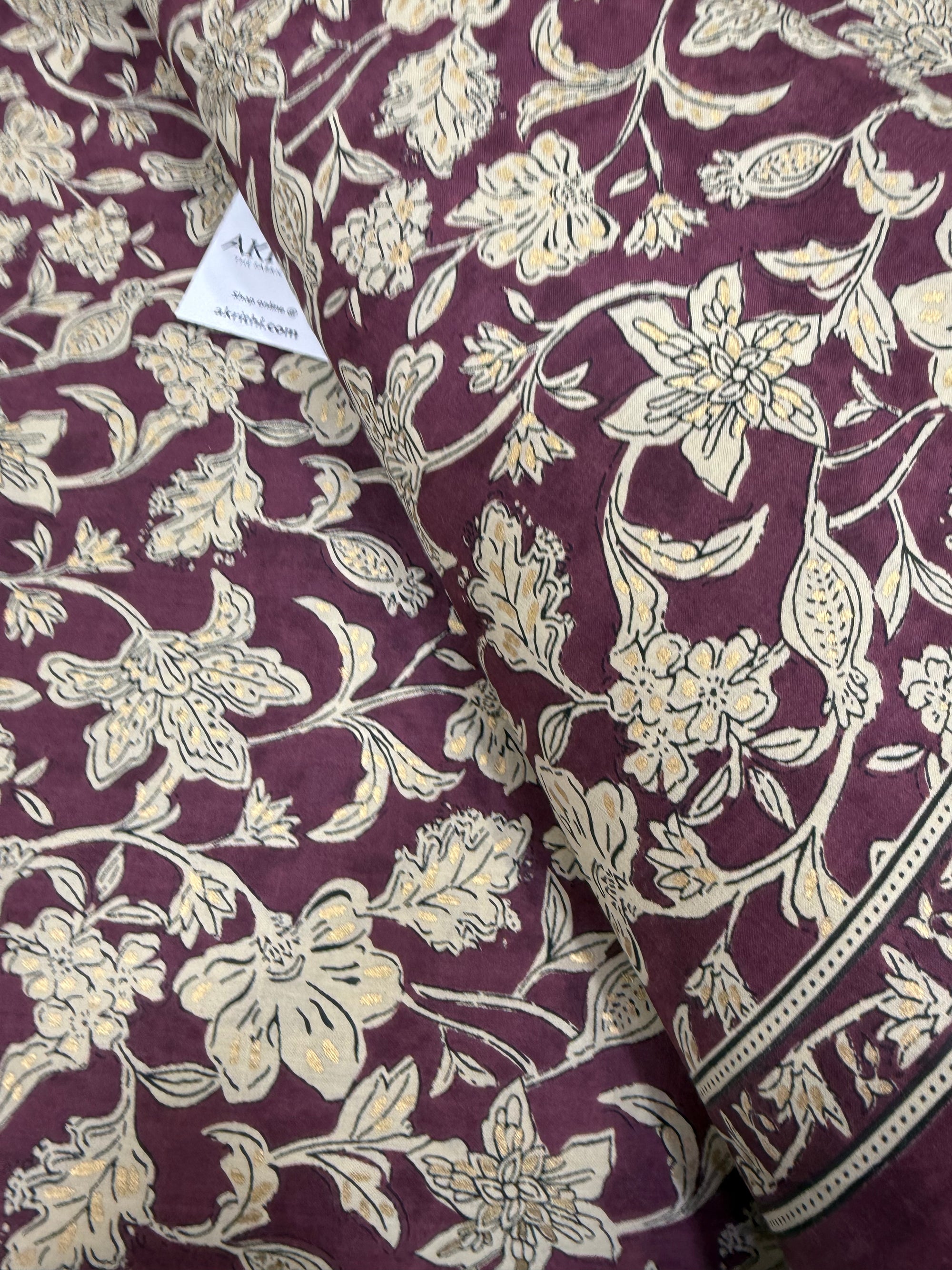 Printed pure cotton fabric