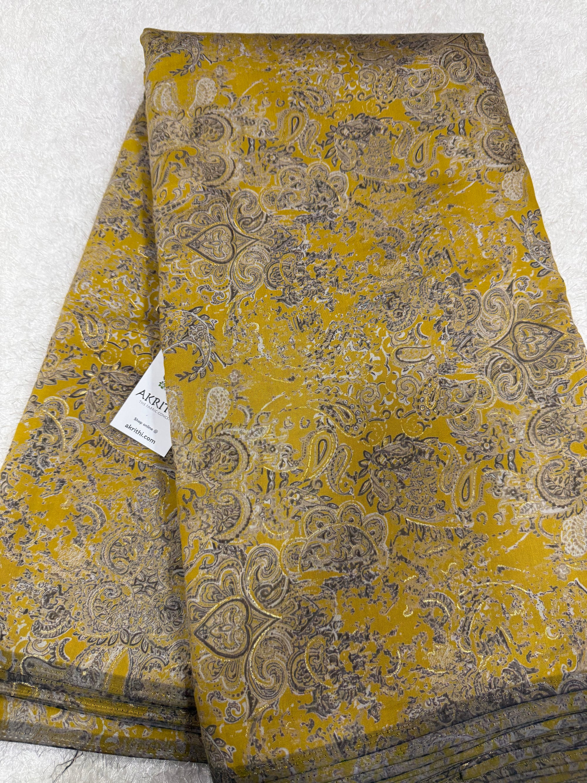 Printed viscose silk fabric