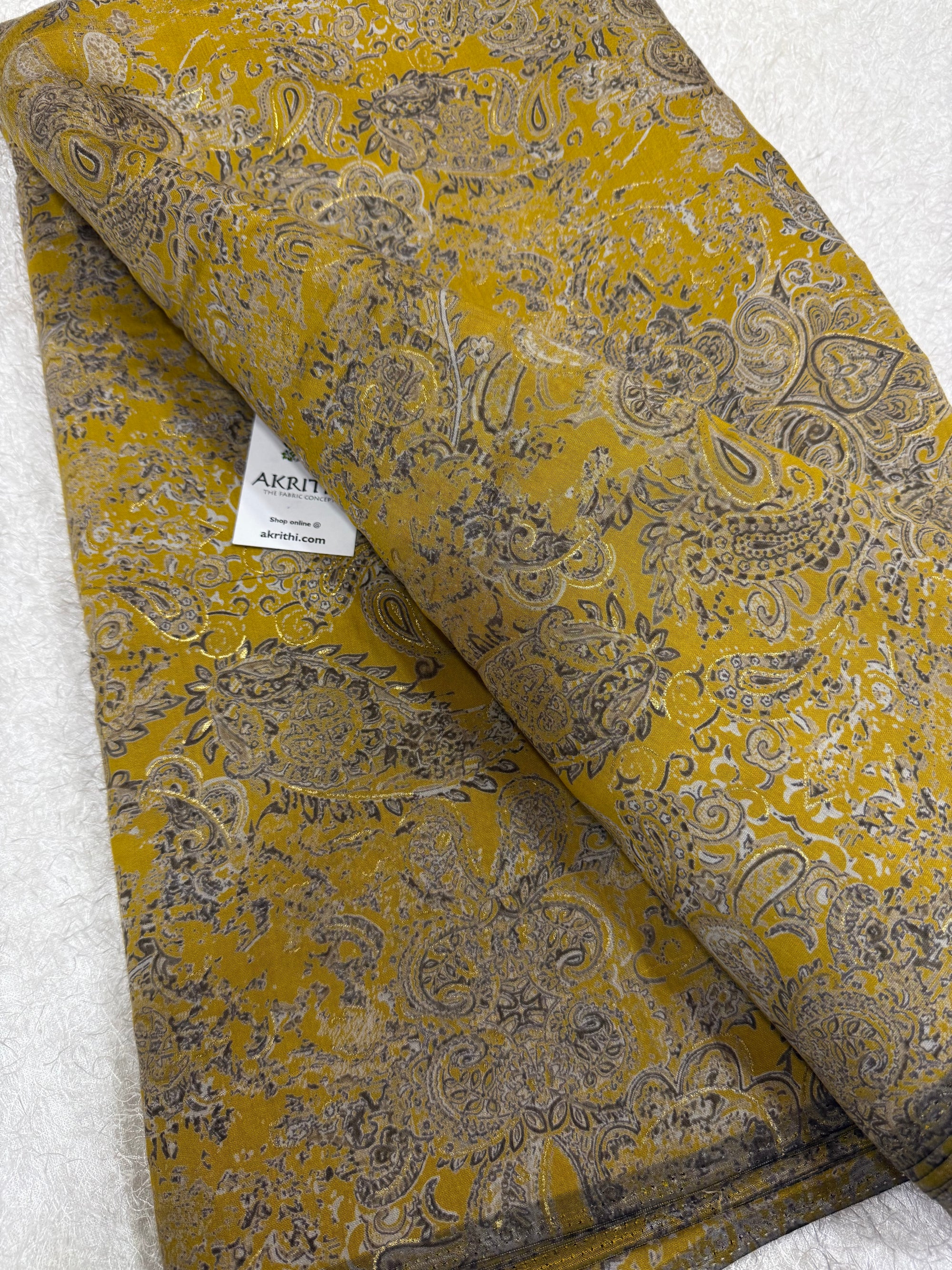 Printed viscose silk fabric