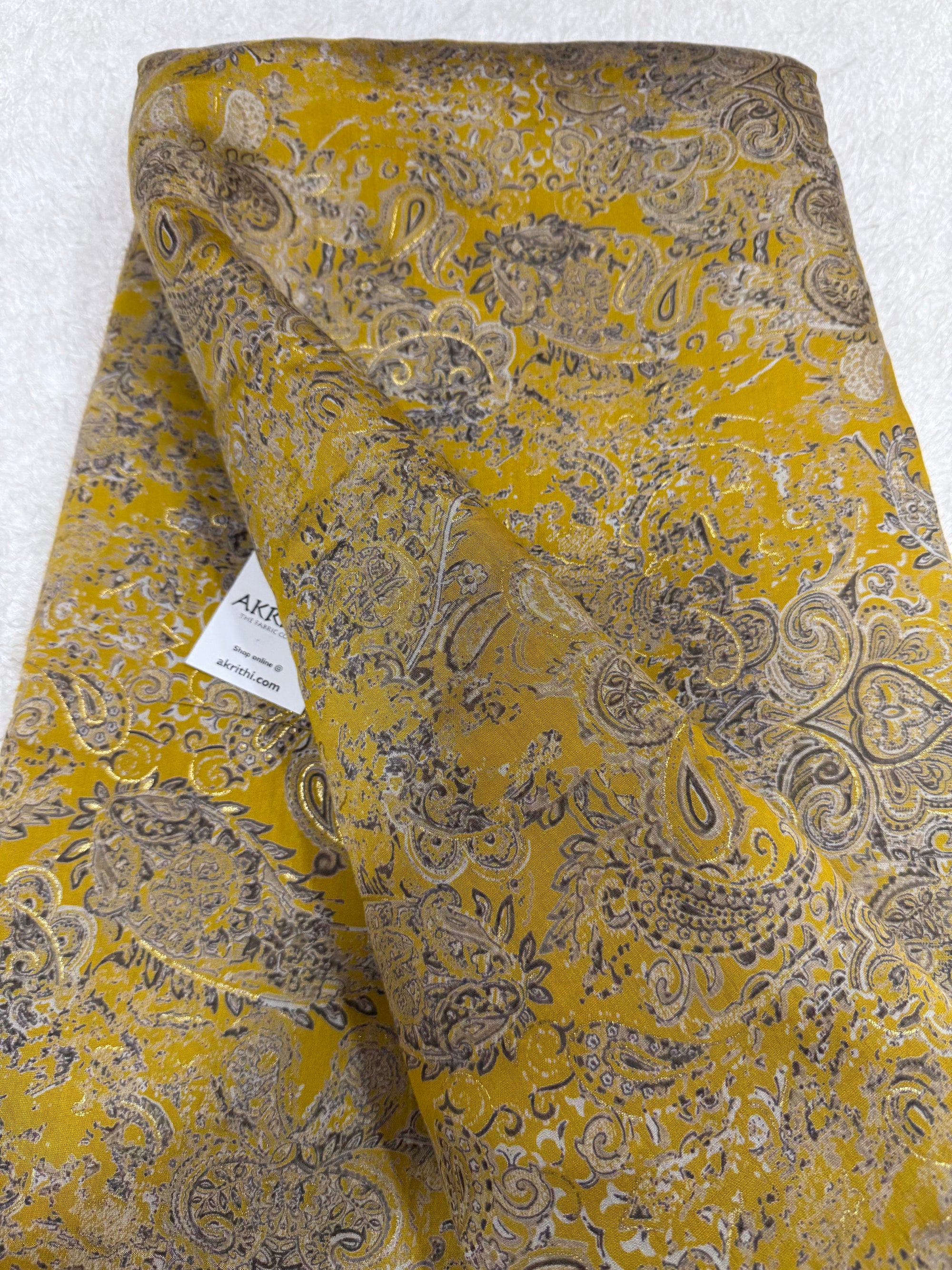 Printed viscose silk fabric