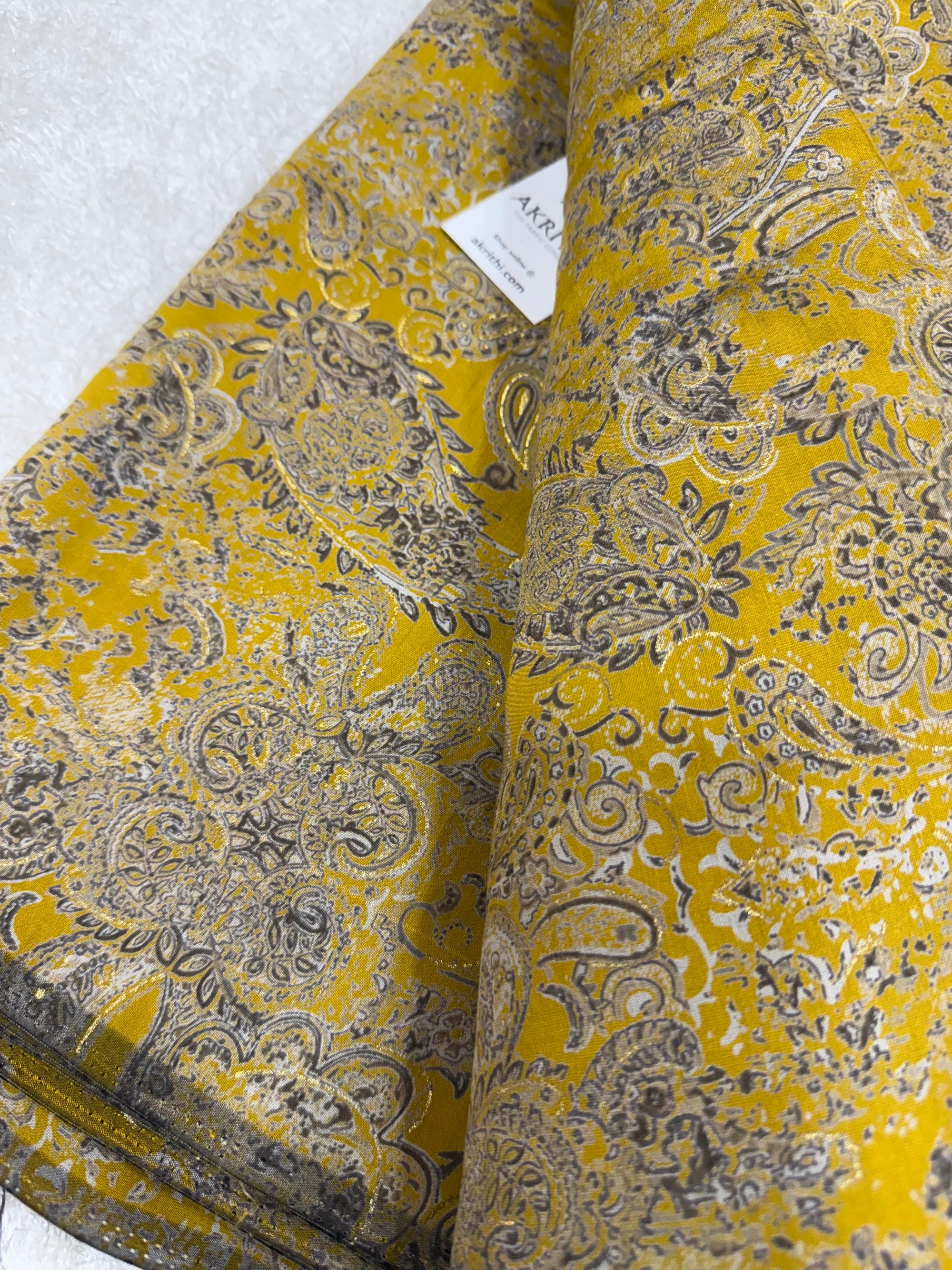 Printed viscose silk fabric
