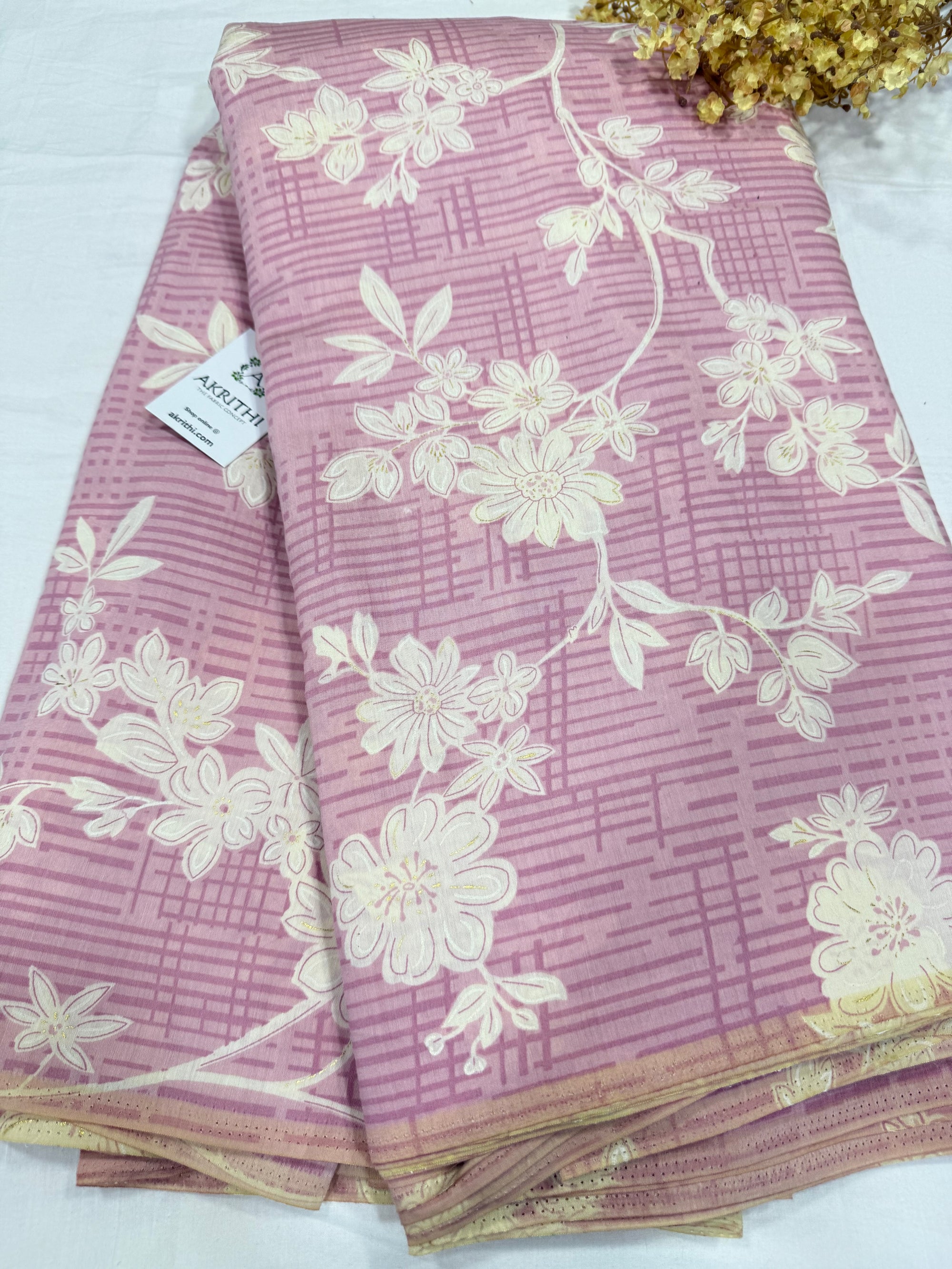 Printed viscose silk fabric
