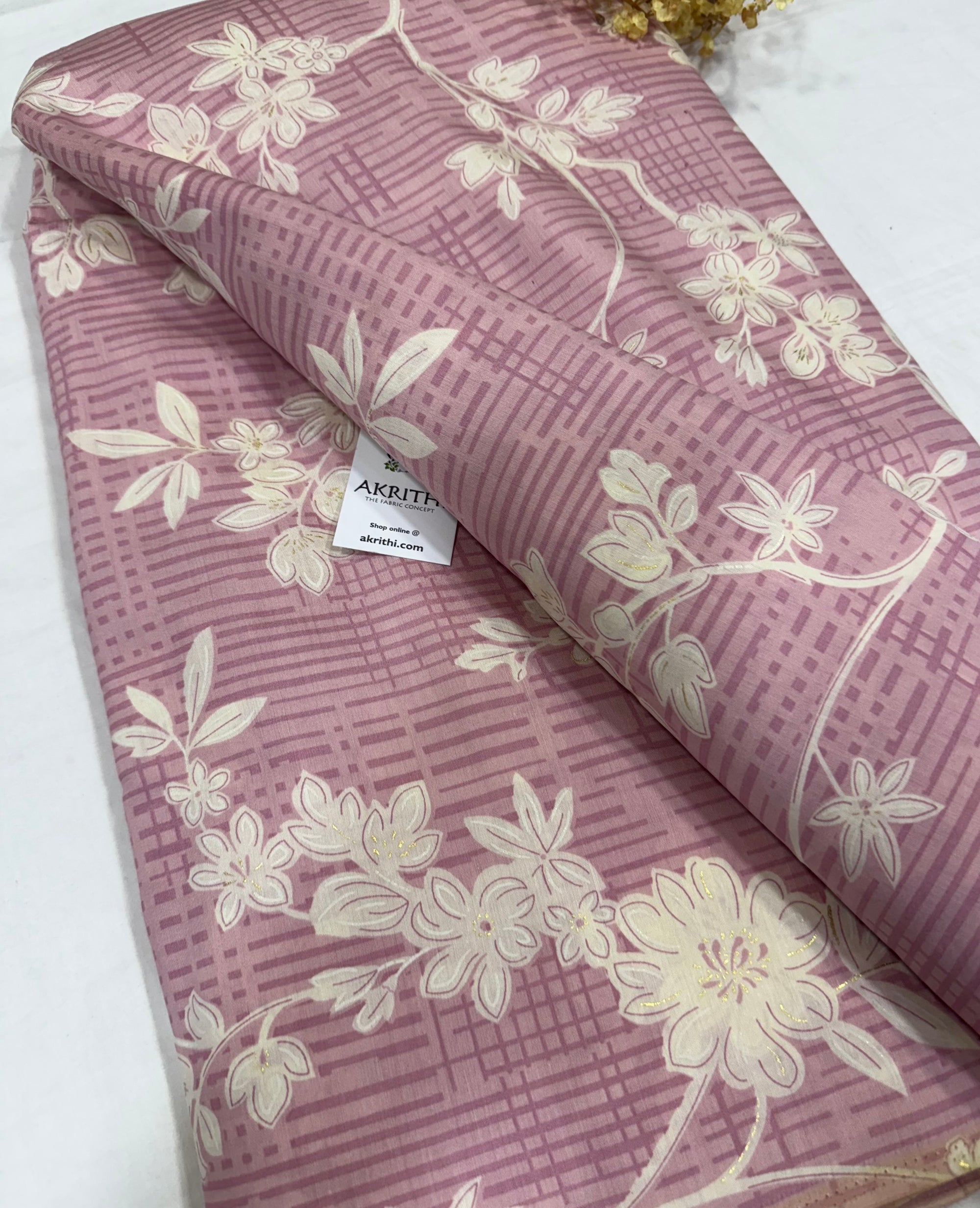 Printed viscose silk fabric
