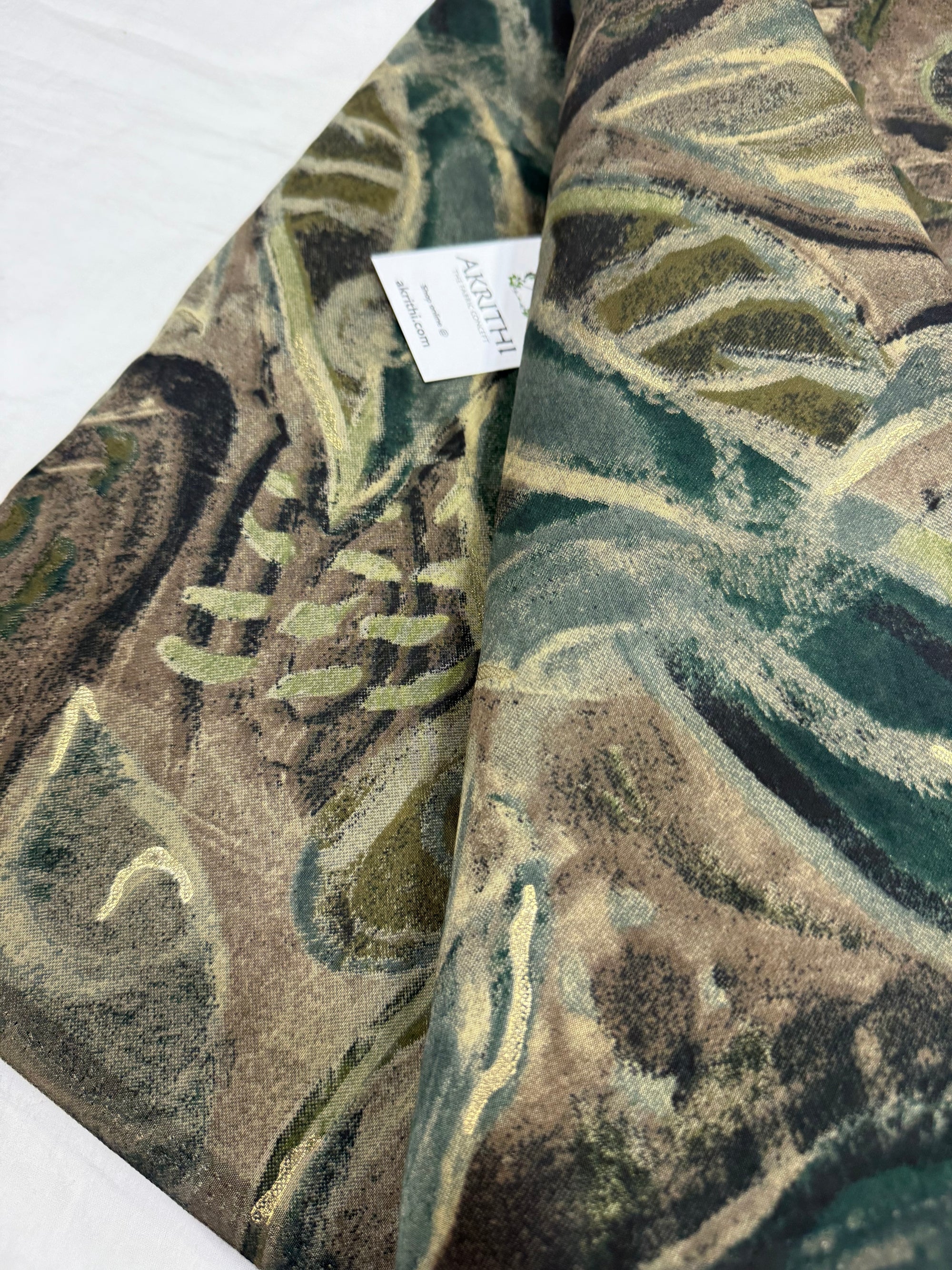Printed viscose silk fabric