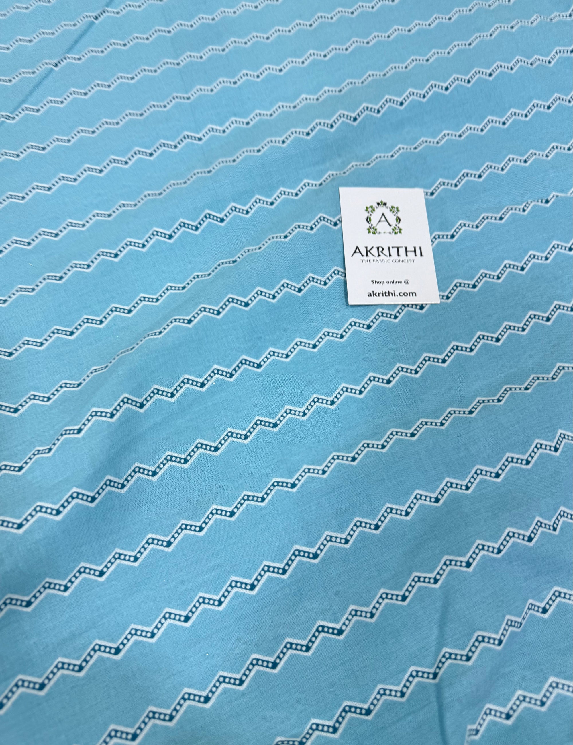 Printed pure cotton fabric