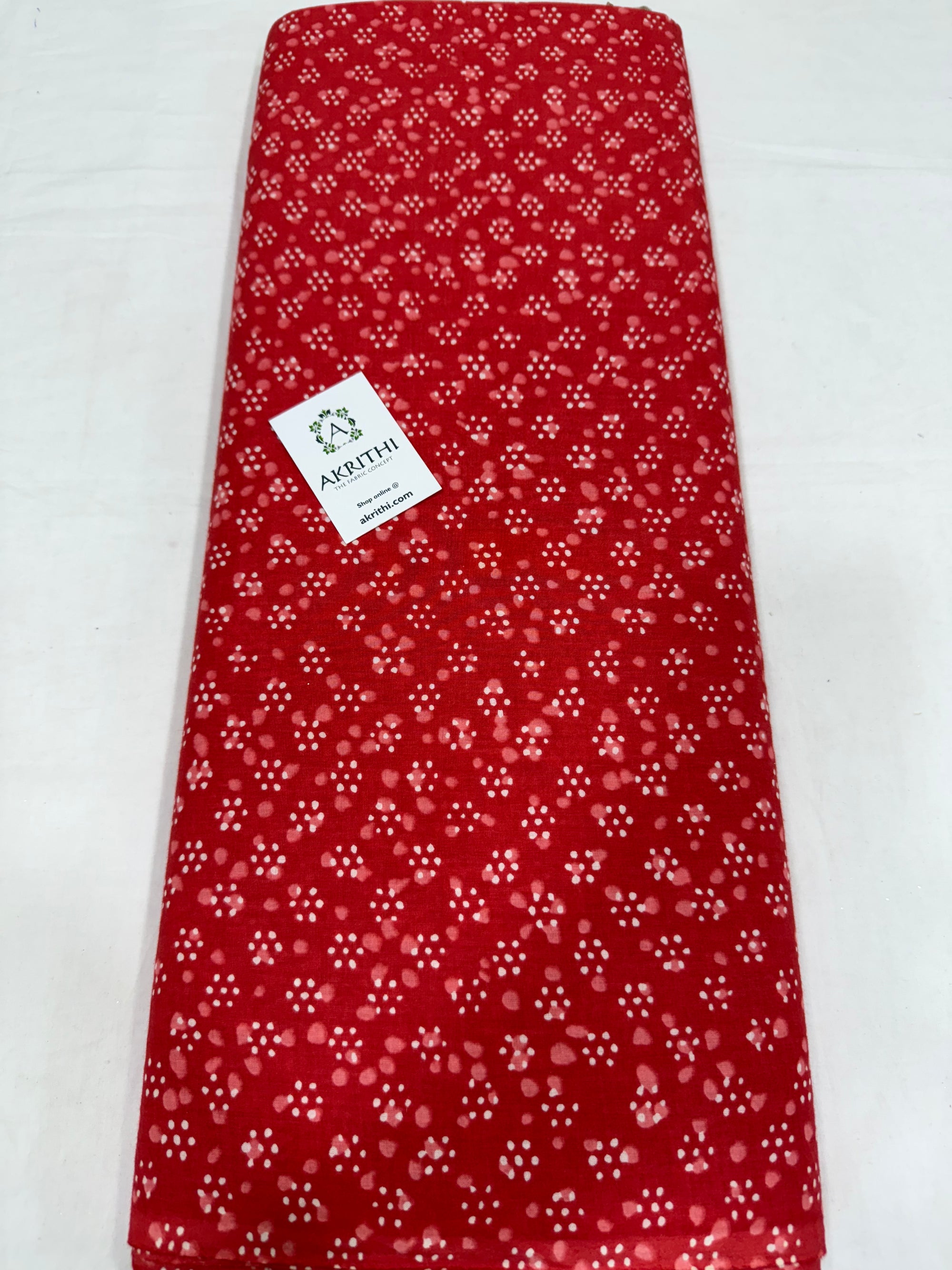 Printed pure cotton fabric
