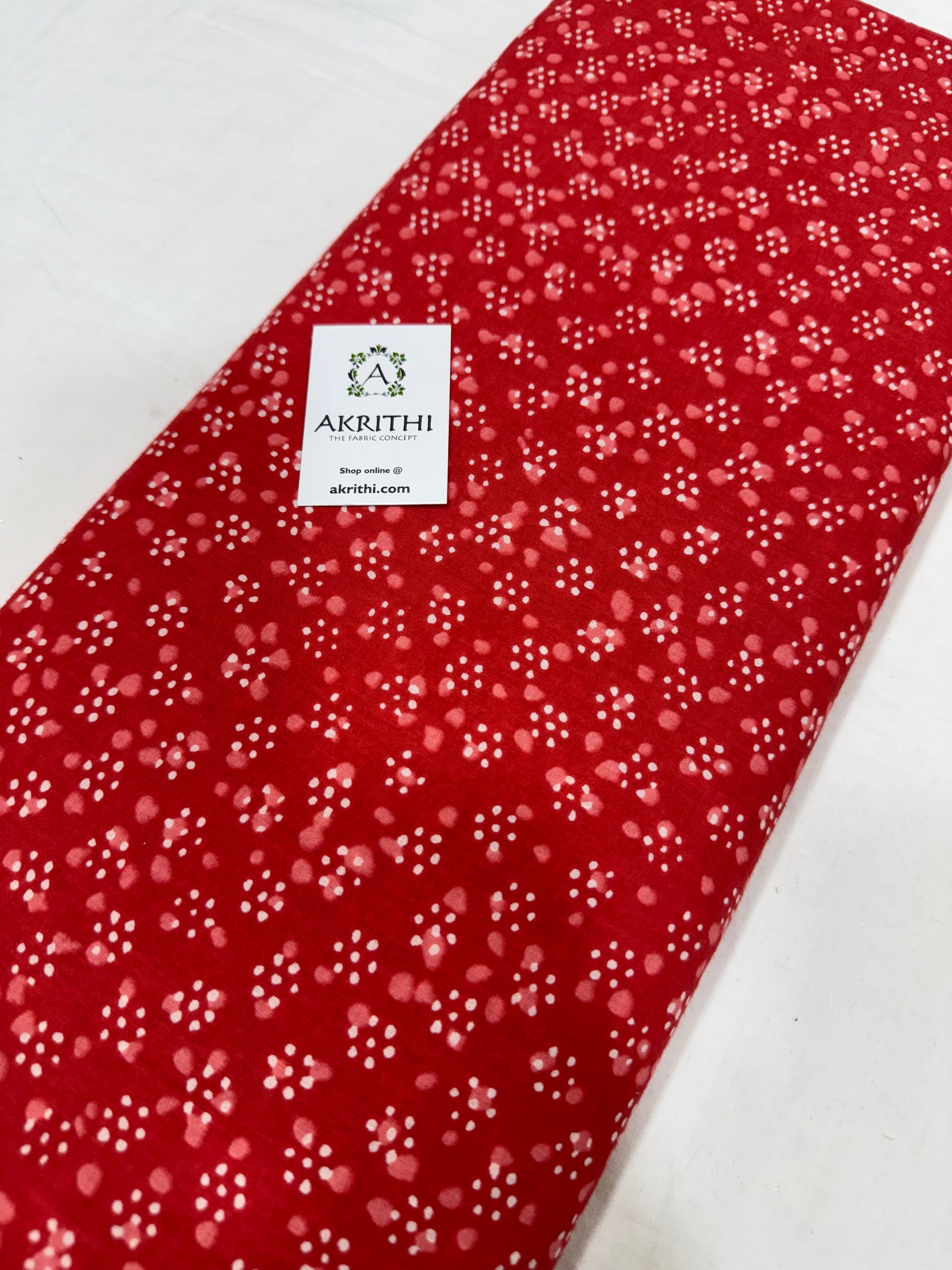 Printed pure cotton fabric