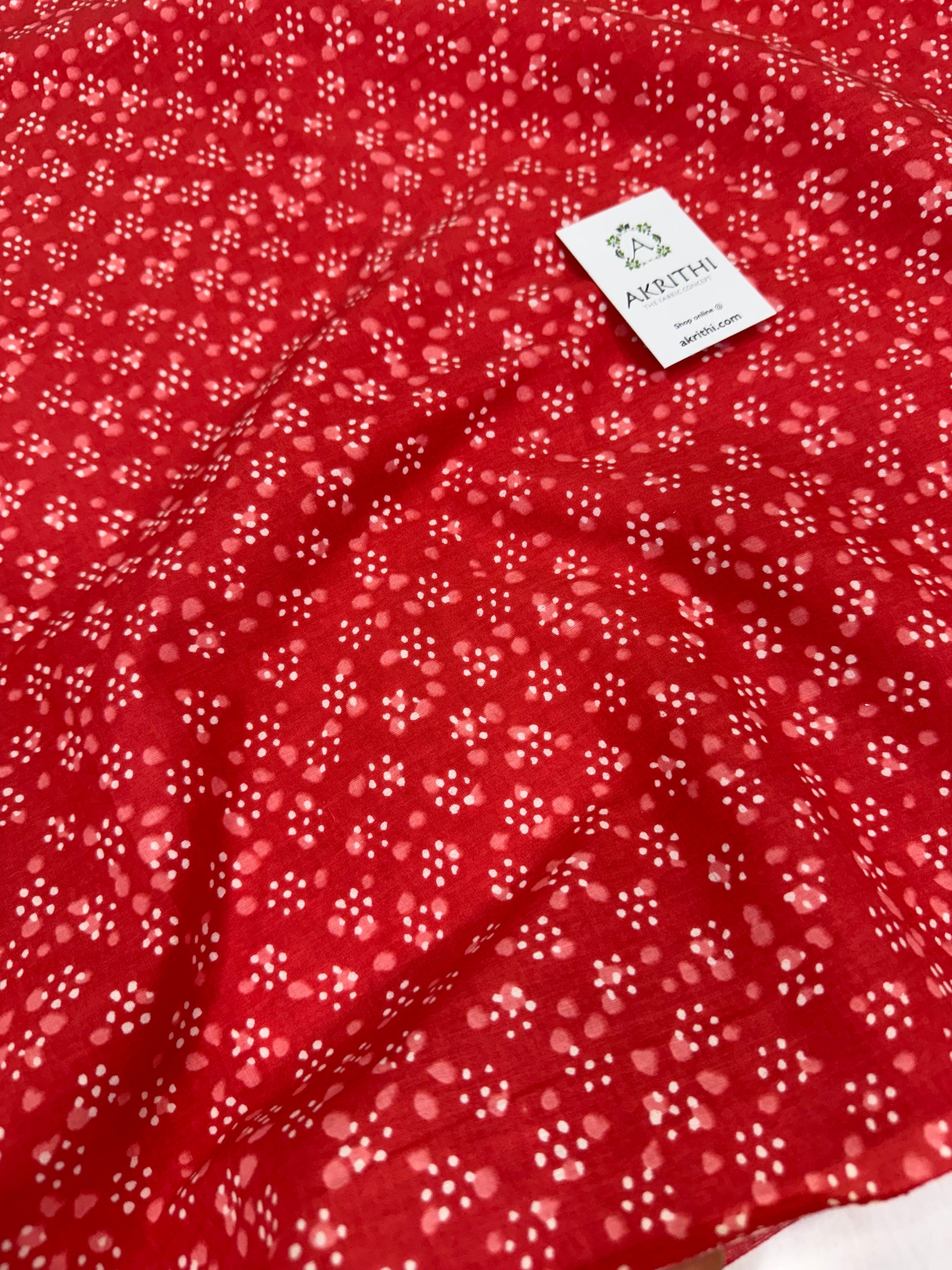 Printed pure cotton fabric