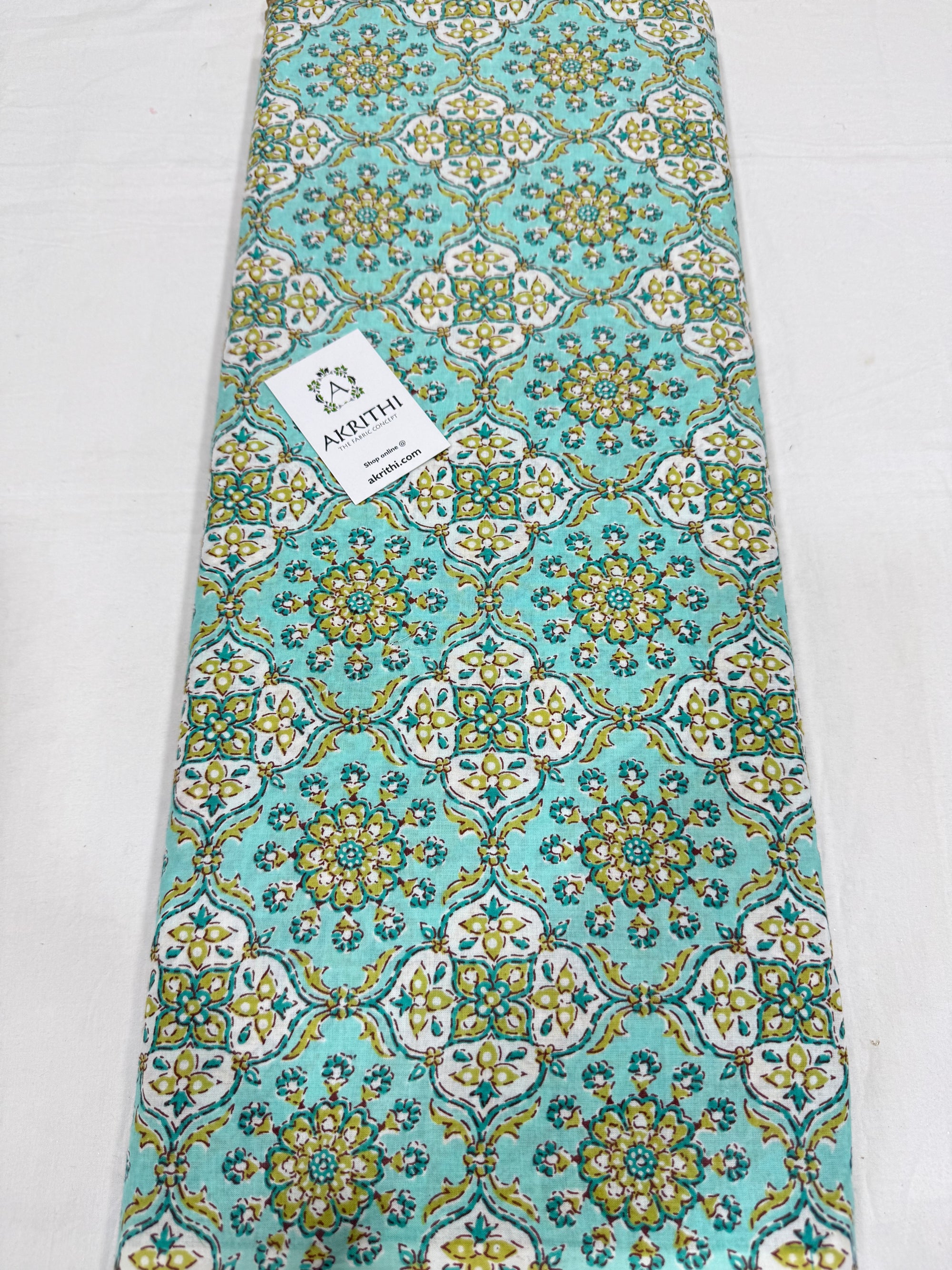 Printed pure cotton fabric