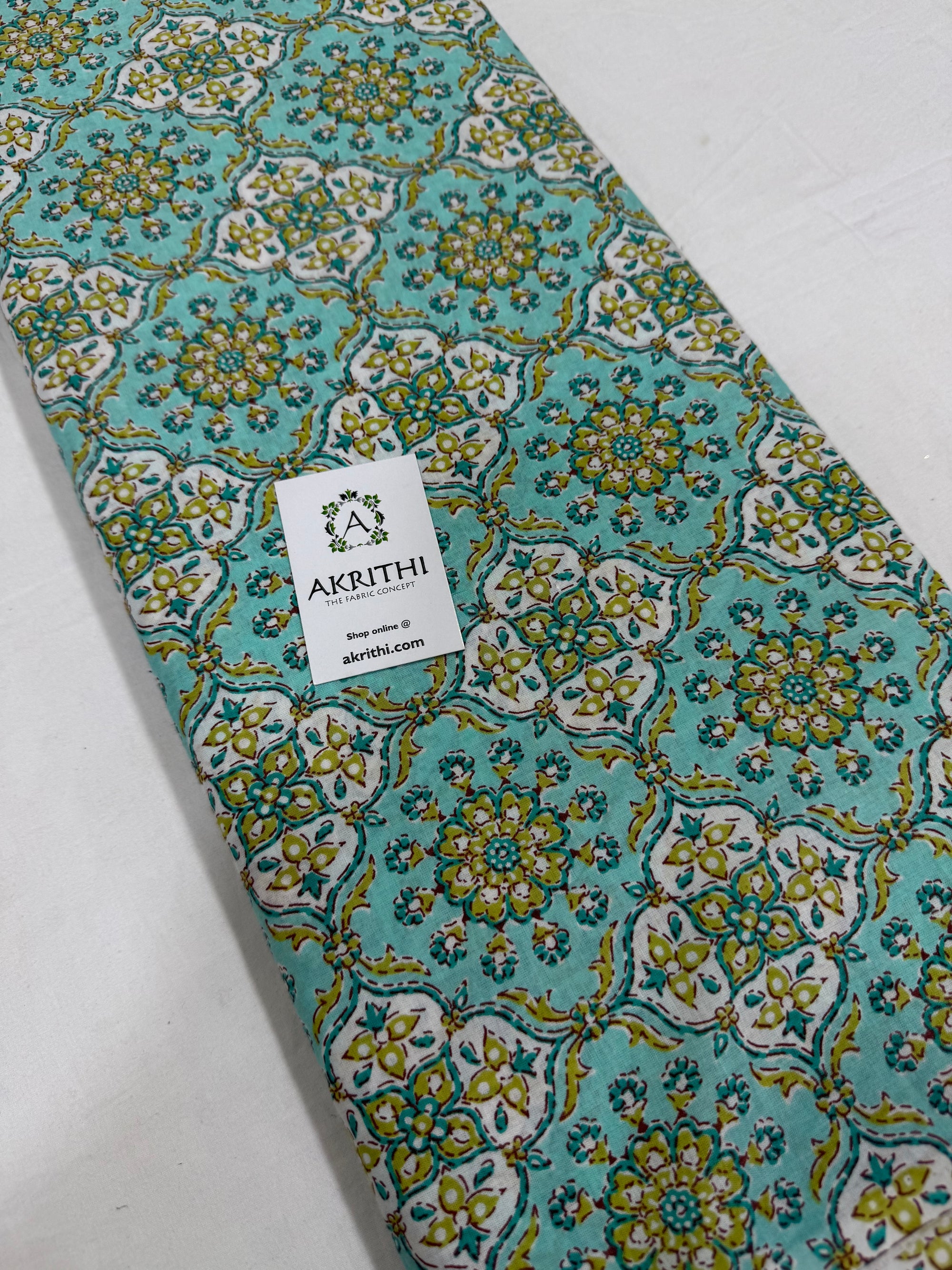 Printed pure cotton fabric
