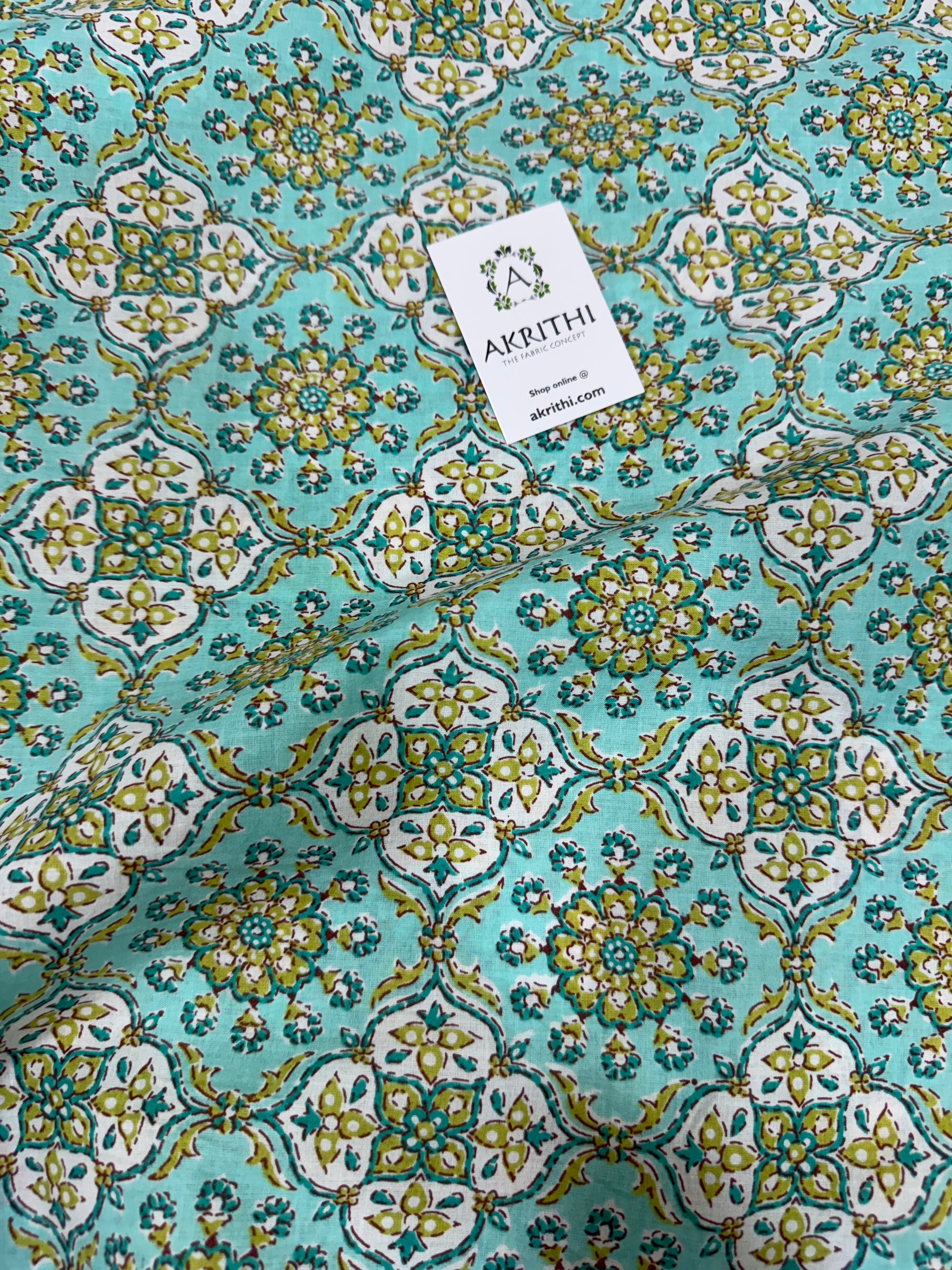 Printed pure cotton fabric