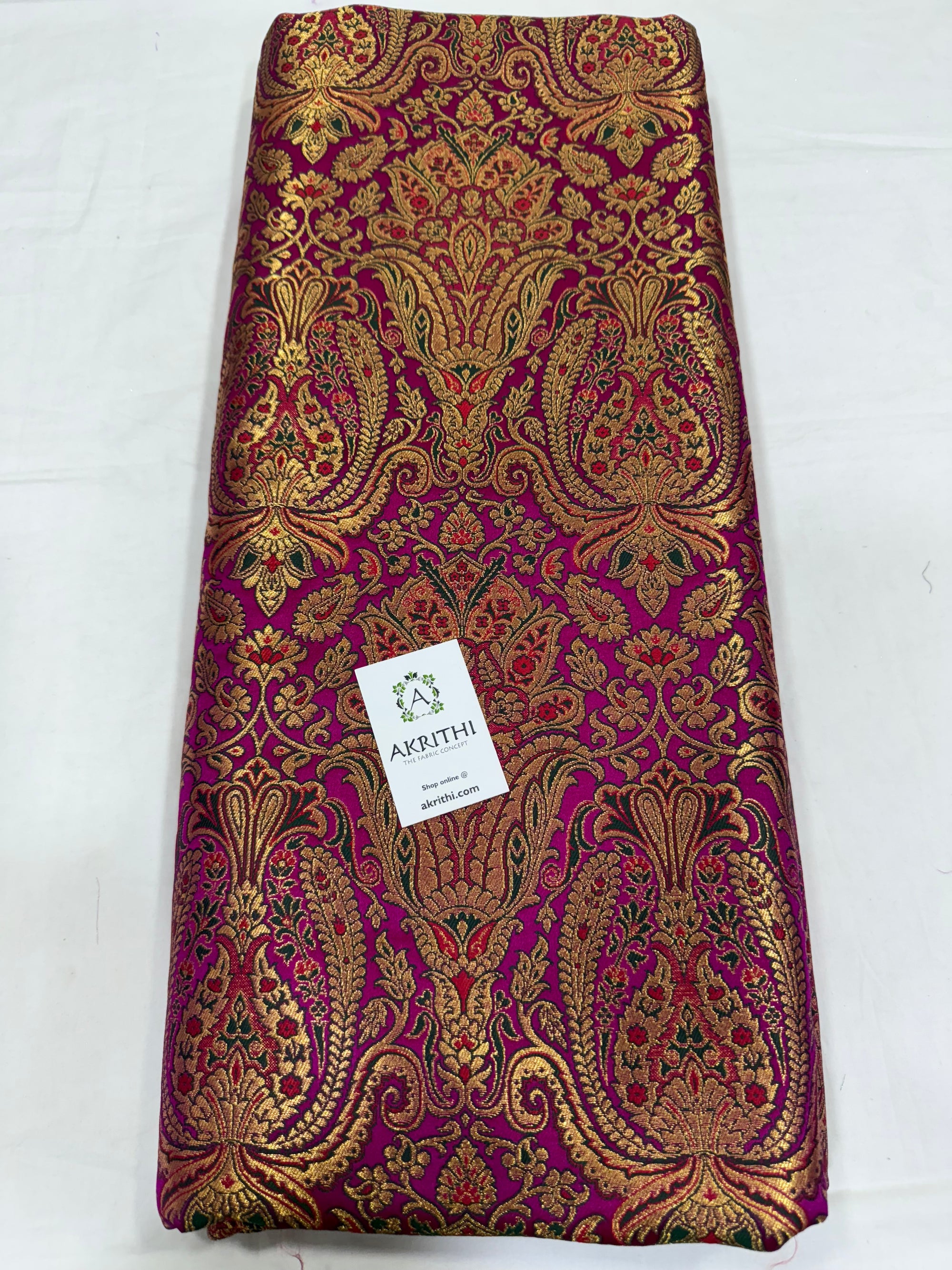 Pure Banarasi brocade fabric