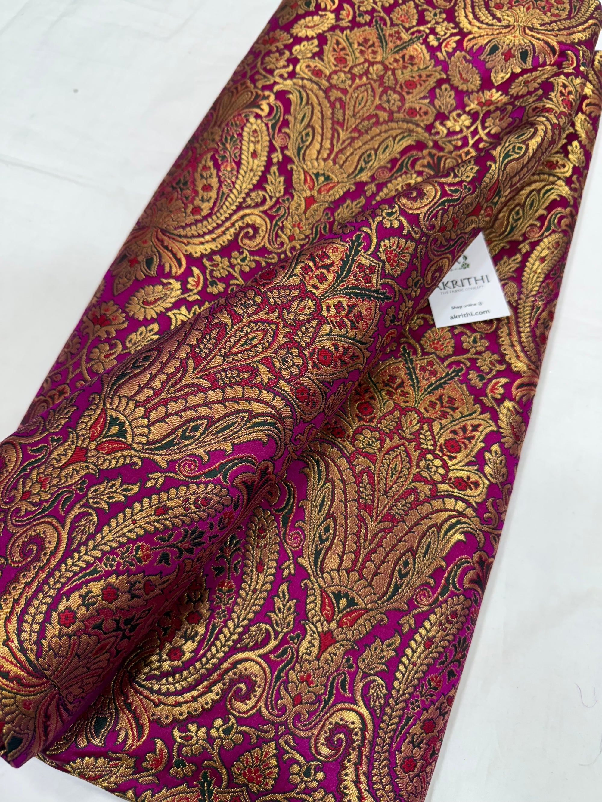 Pure Banarasi brocade fabric