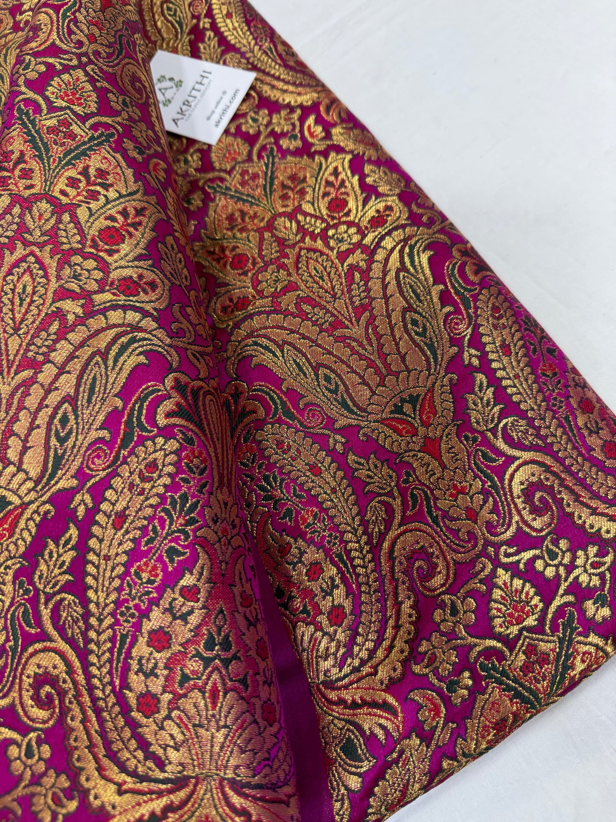 Pure Banarasi brocade fabric