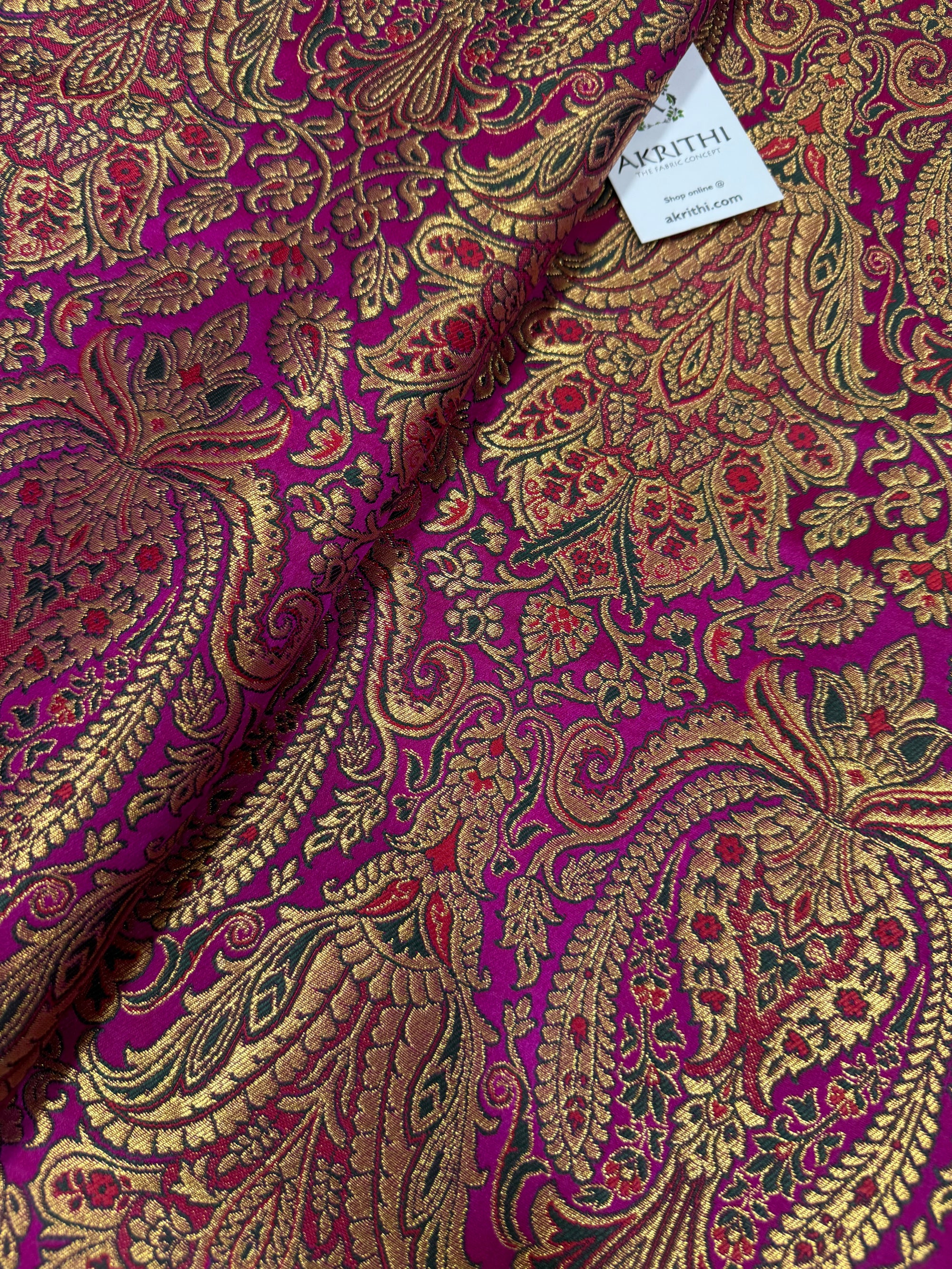 Pure Banarasi brocade fabric