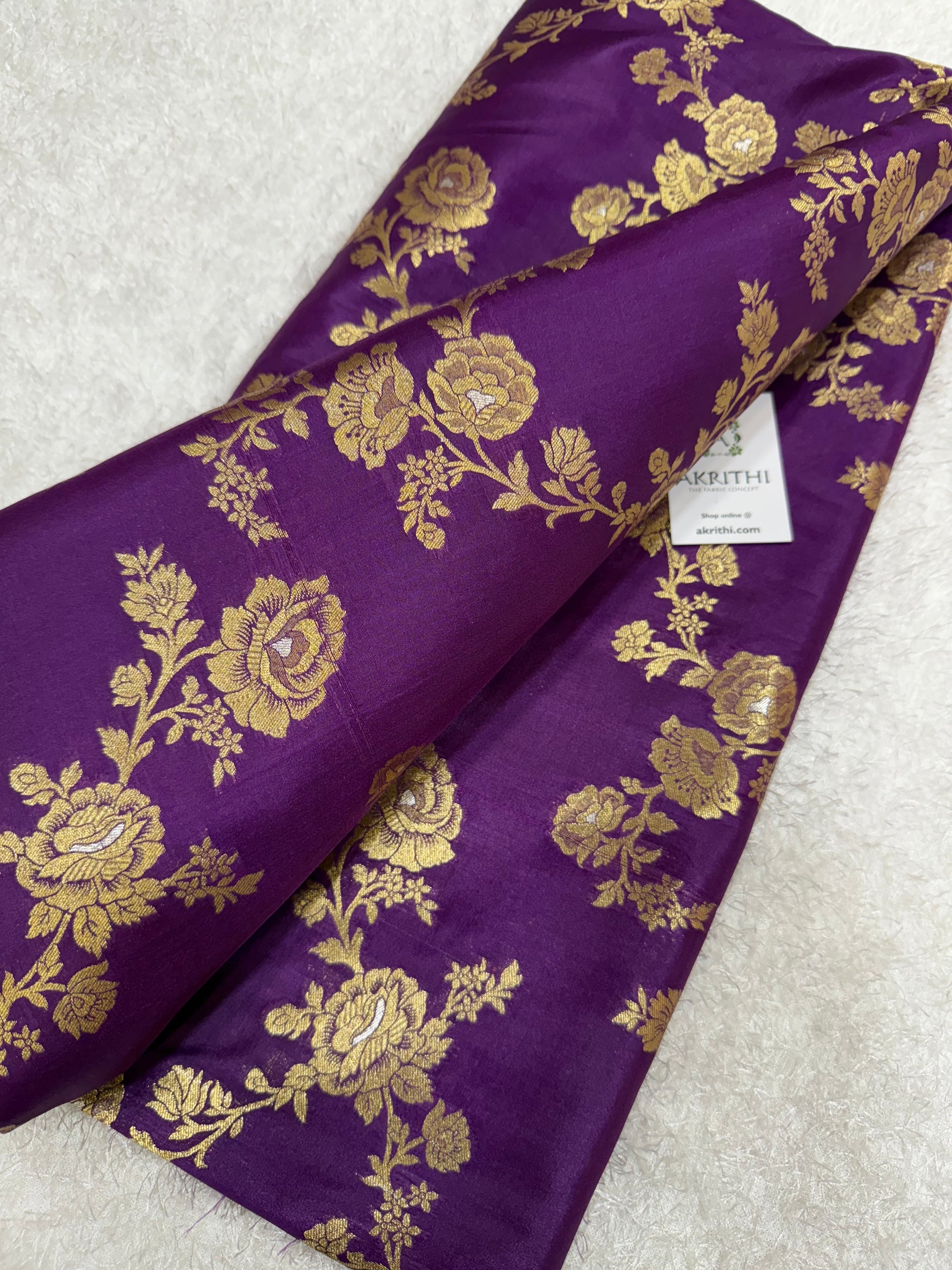 Pure Banarasi brocade fabric