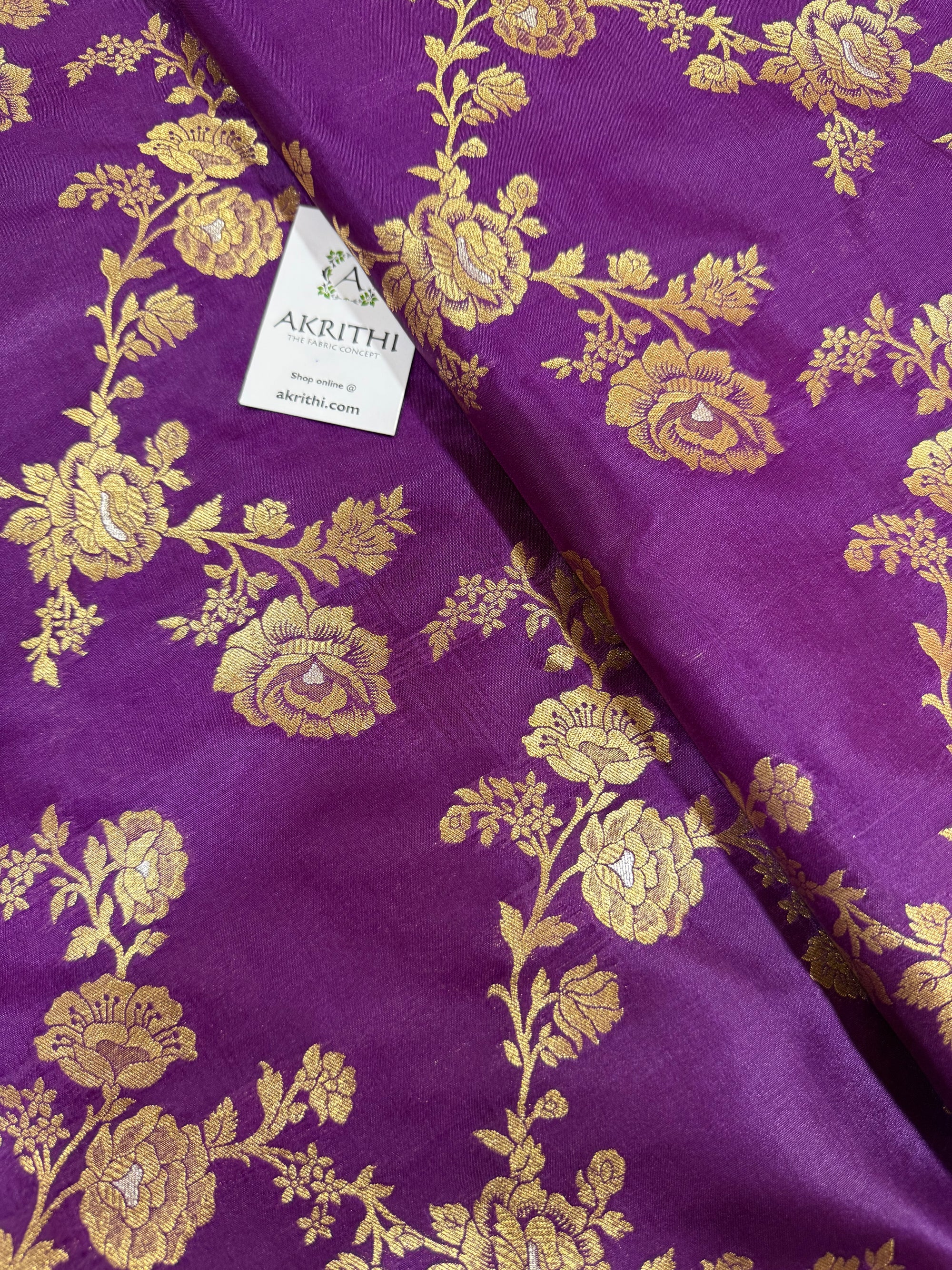 Pure Banarasi brocade fabric