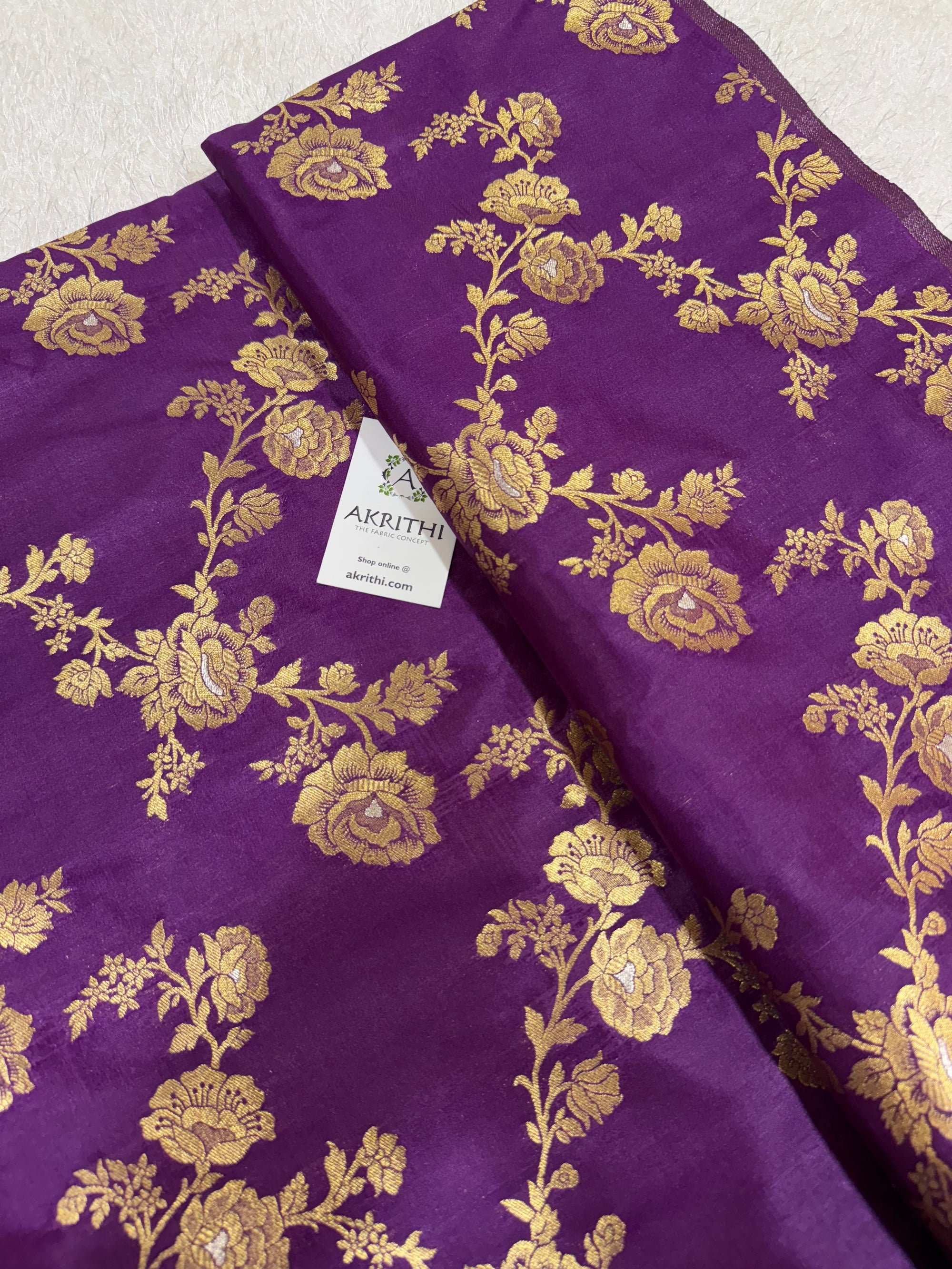 Pure Banarasi brocade fabric