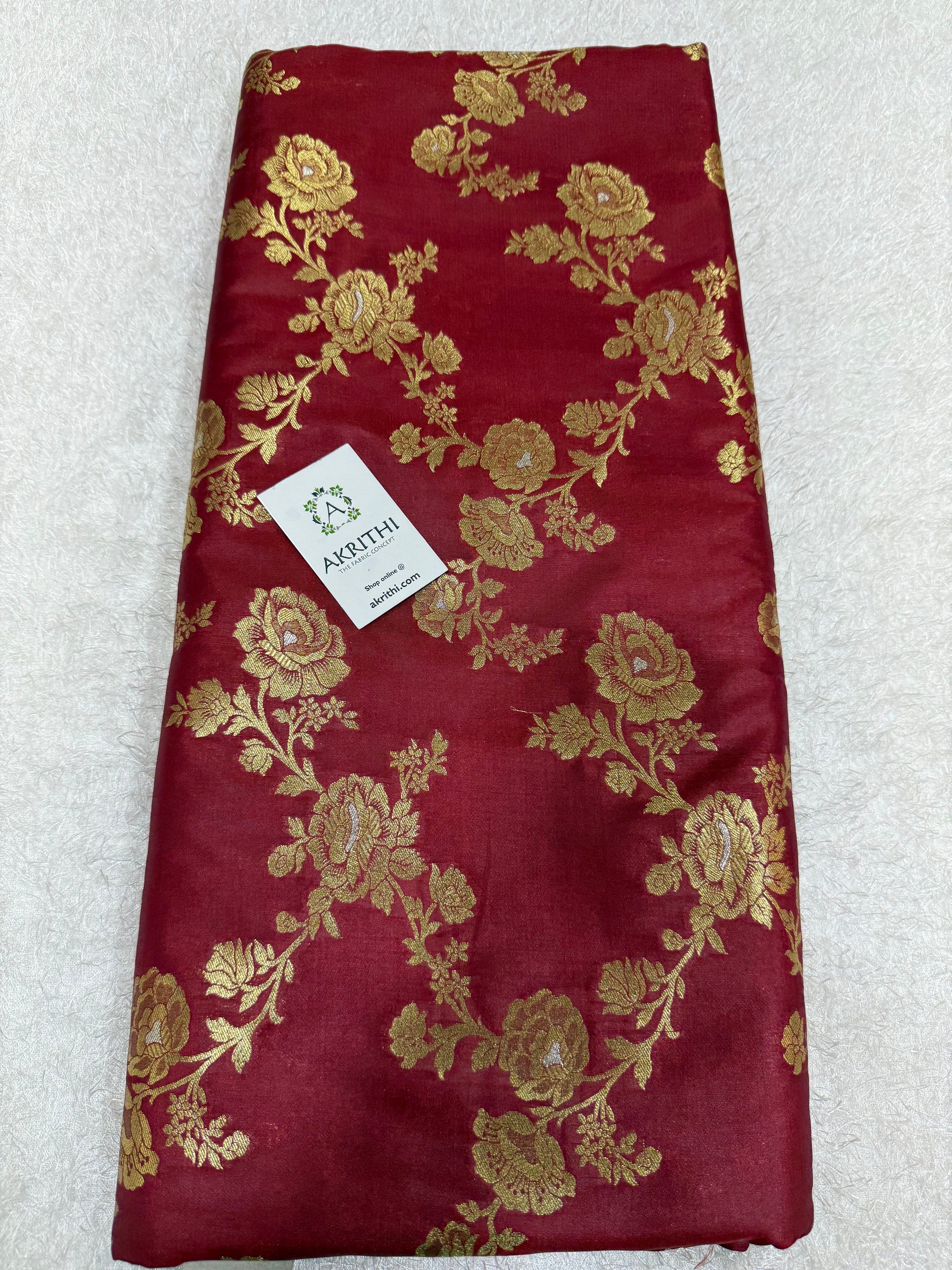 Pure Banarasi brocade fabric