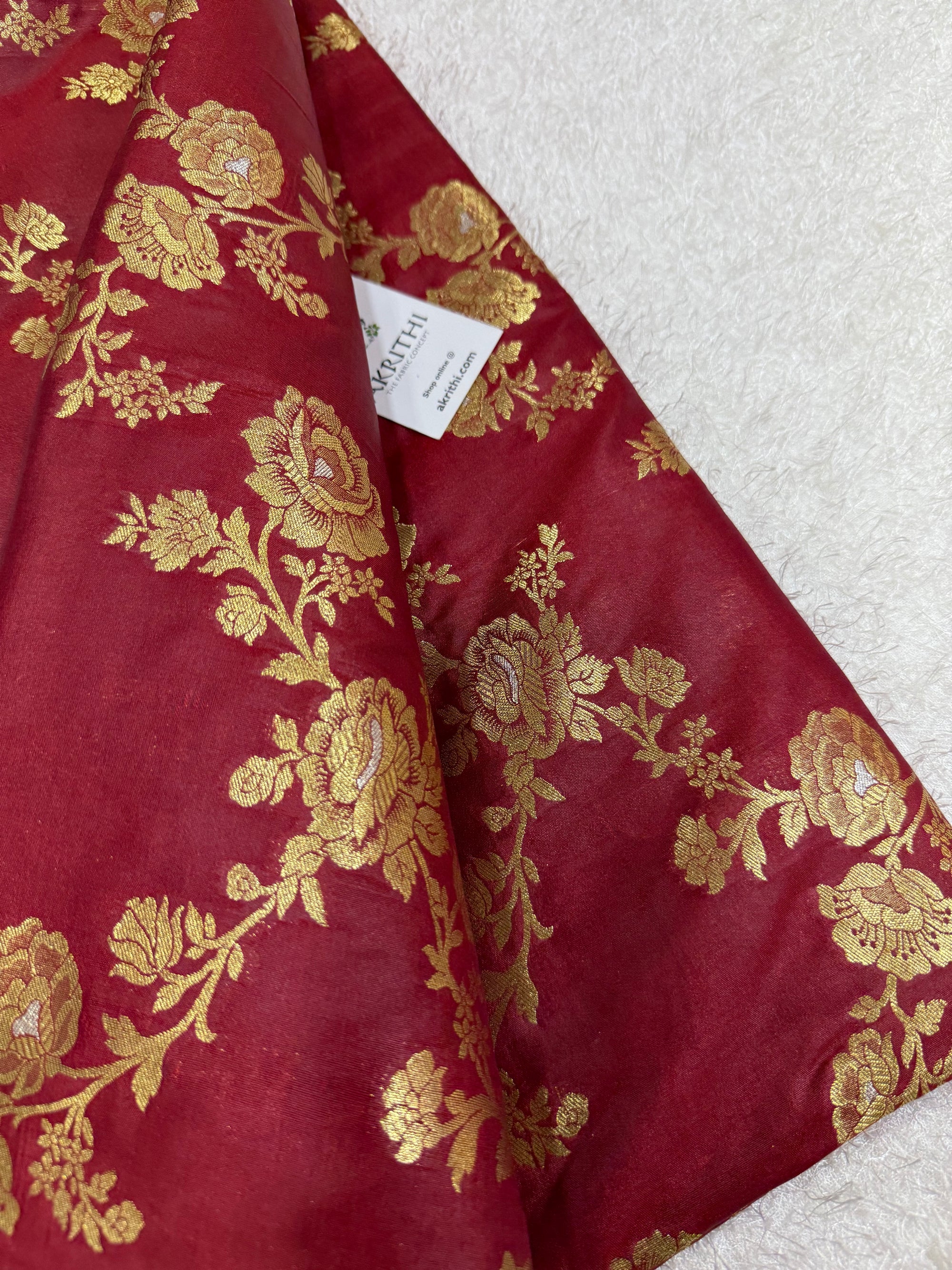 Pure Banarasi brocade fabric
