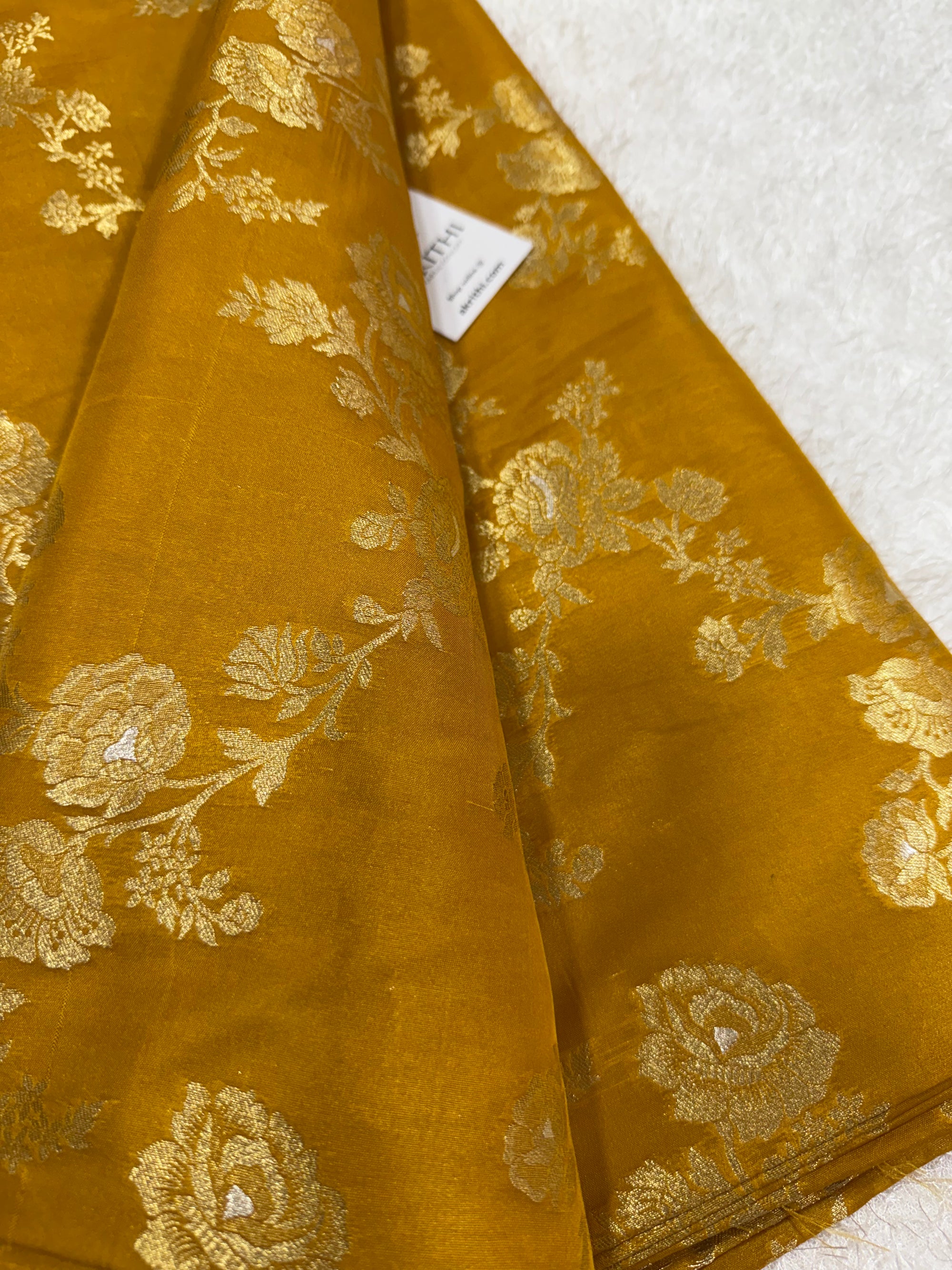 Pure Banarasi brocade fabric