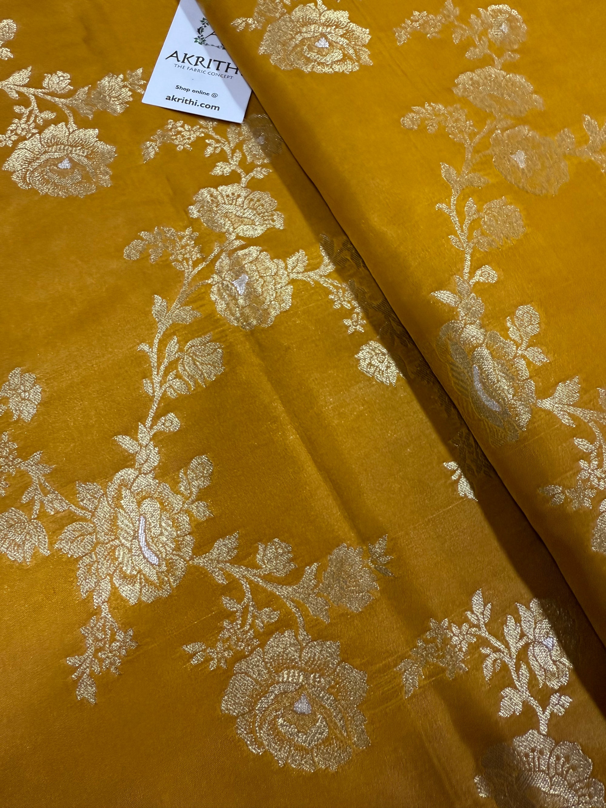 Pure Banarasi brocade fabric