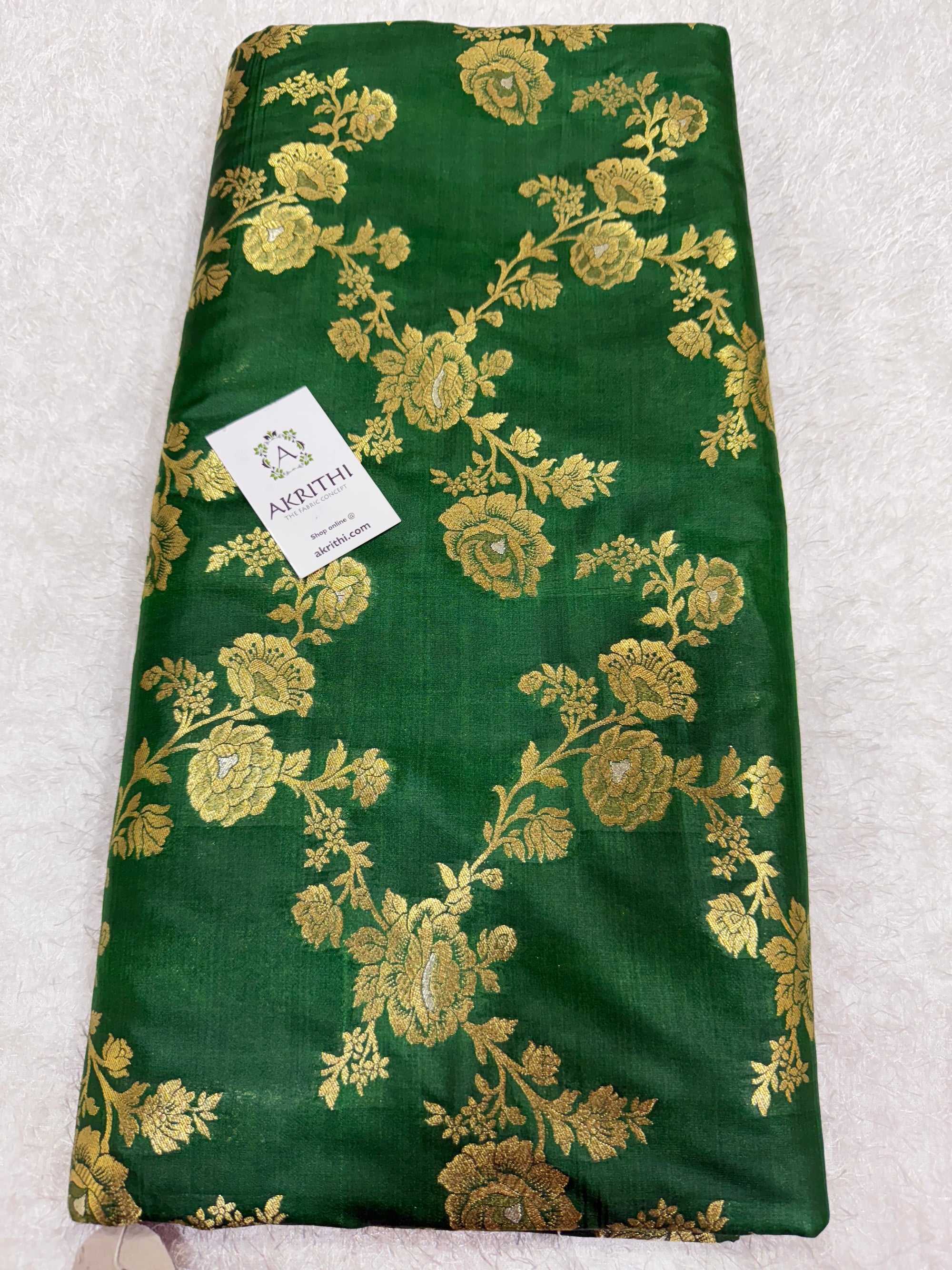 Pure Banarasi brocade fabric