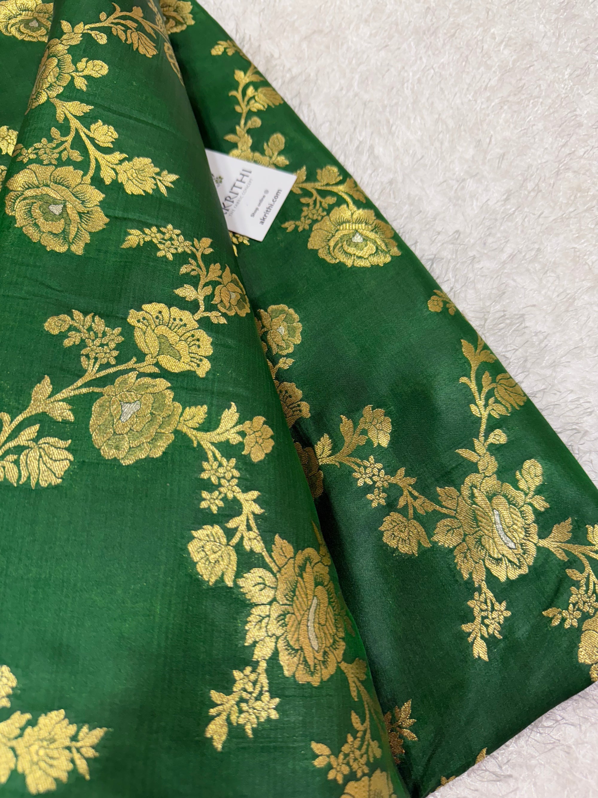 Pure Banarasi brocade fabric