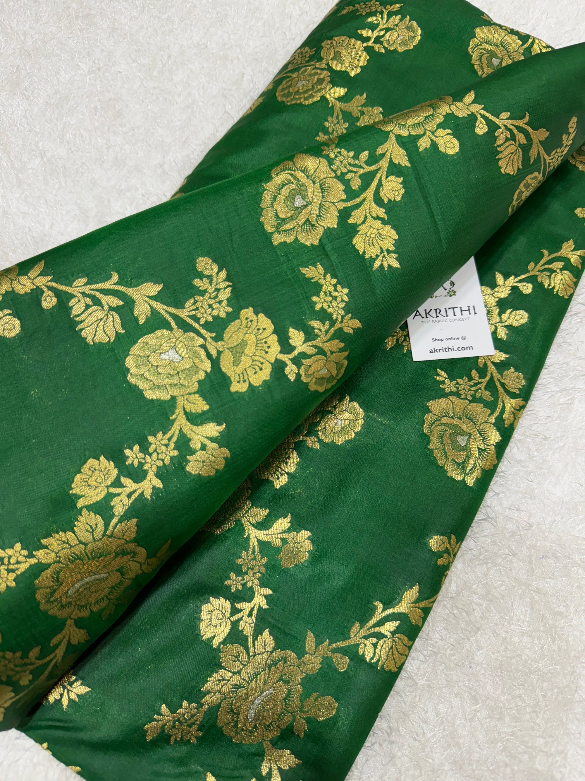 Pure Banarasi brocade fabric