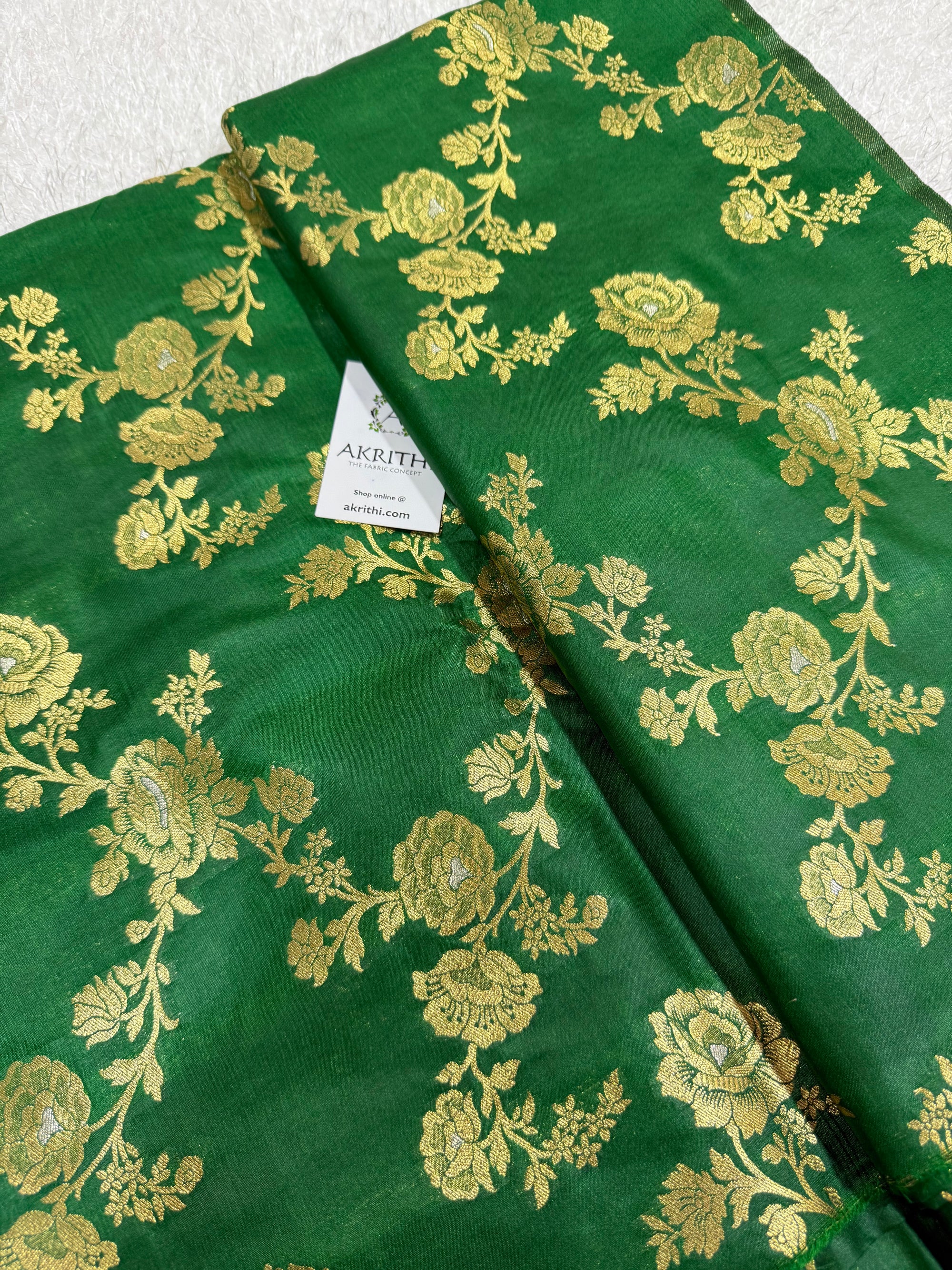 Pure Banarasi brocade fabric