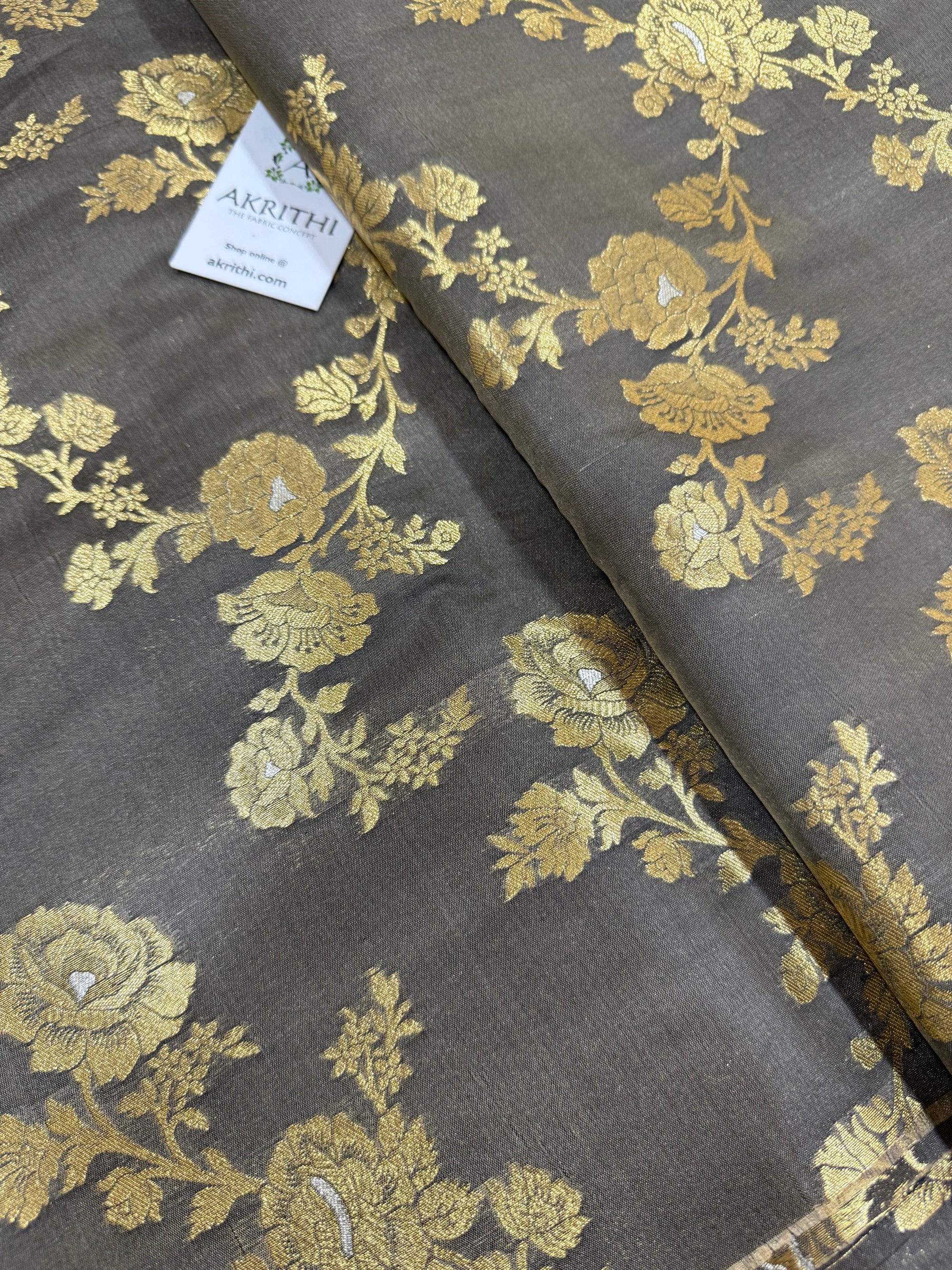 Pure Banarasi brocade fabric