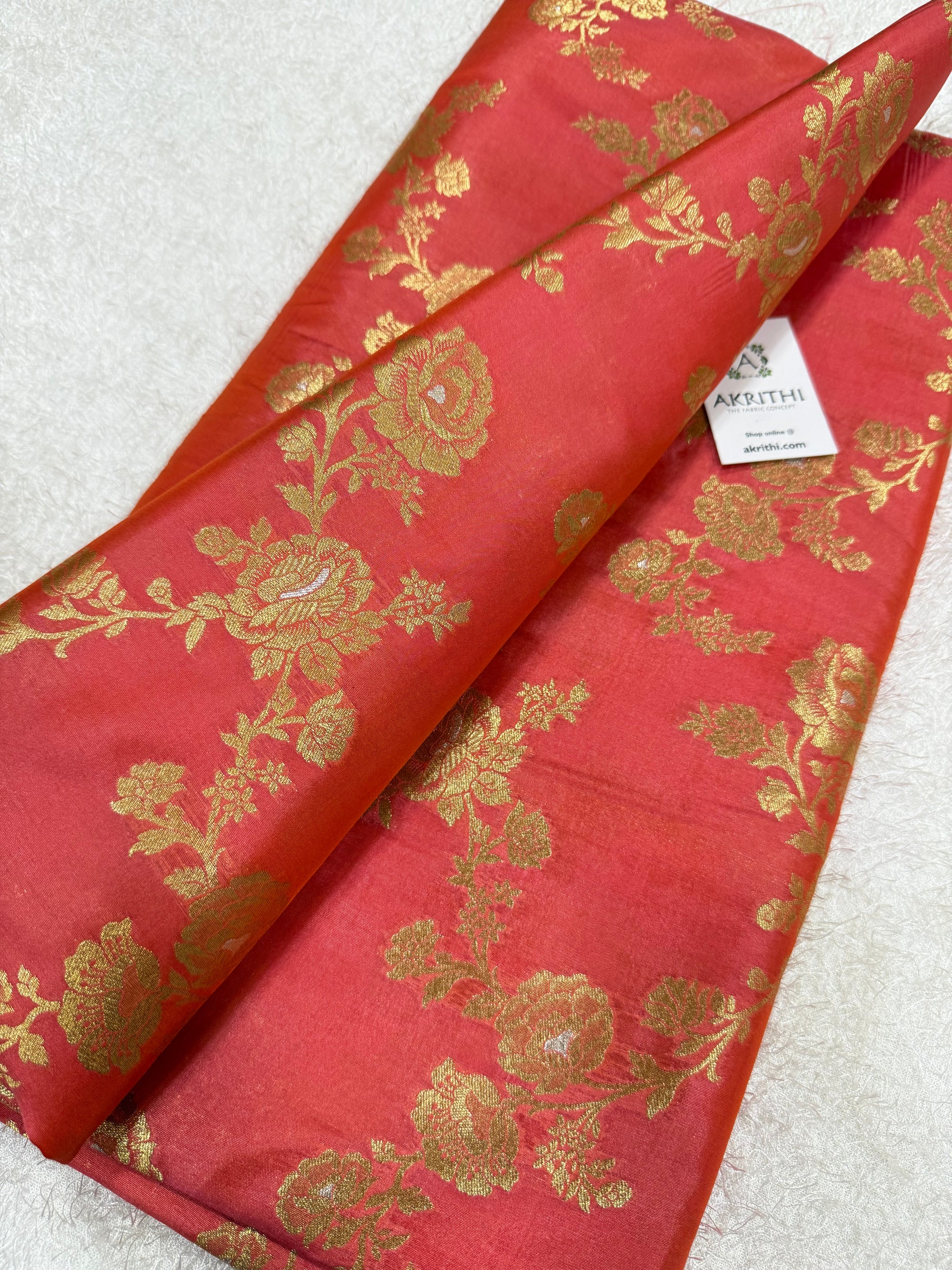 Pure Banarasi brocade fabric