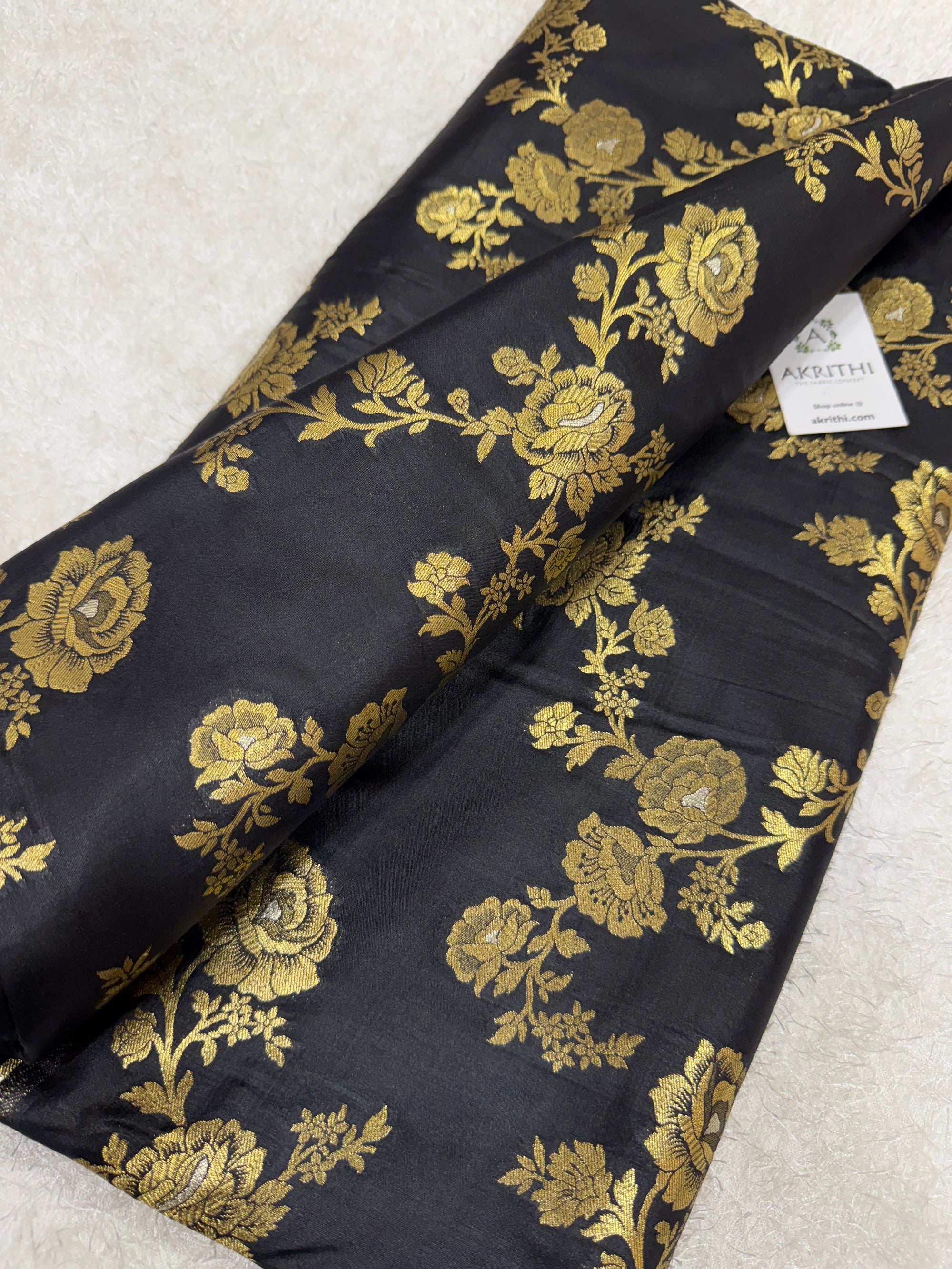 Pure Banarasi brocade fabric