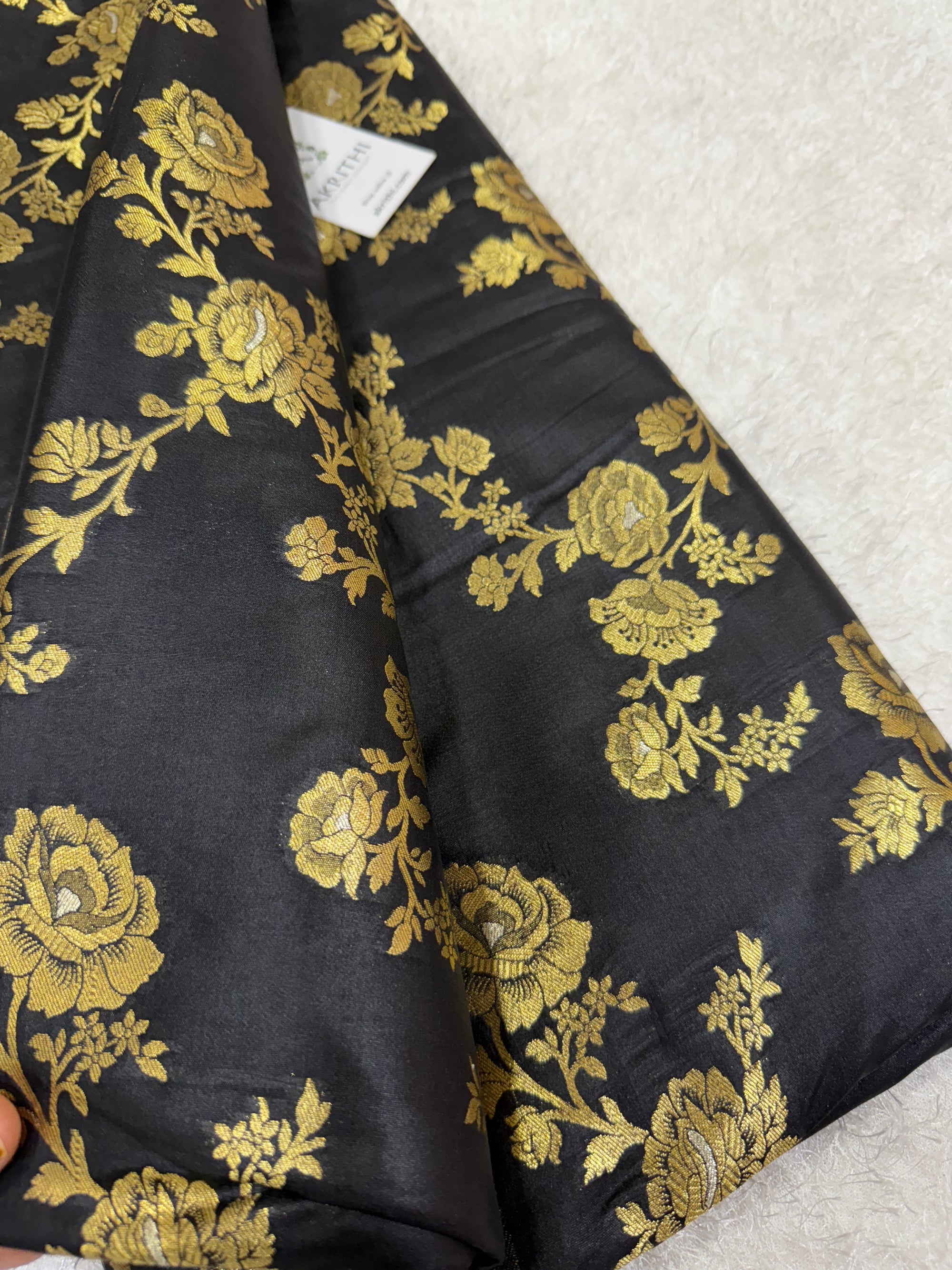 Pure Banarasi brocade fabric