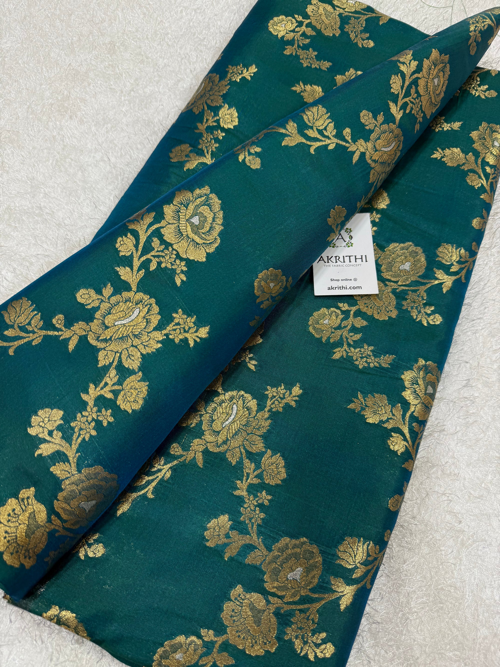 Pure Banarasi brocade fabric