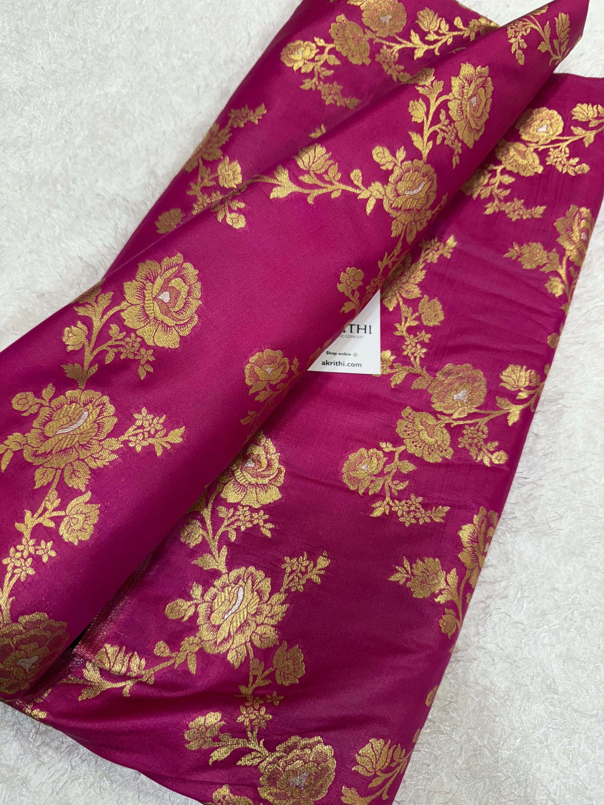 Pure Banarasi brocade fabric