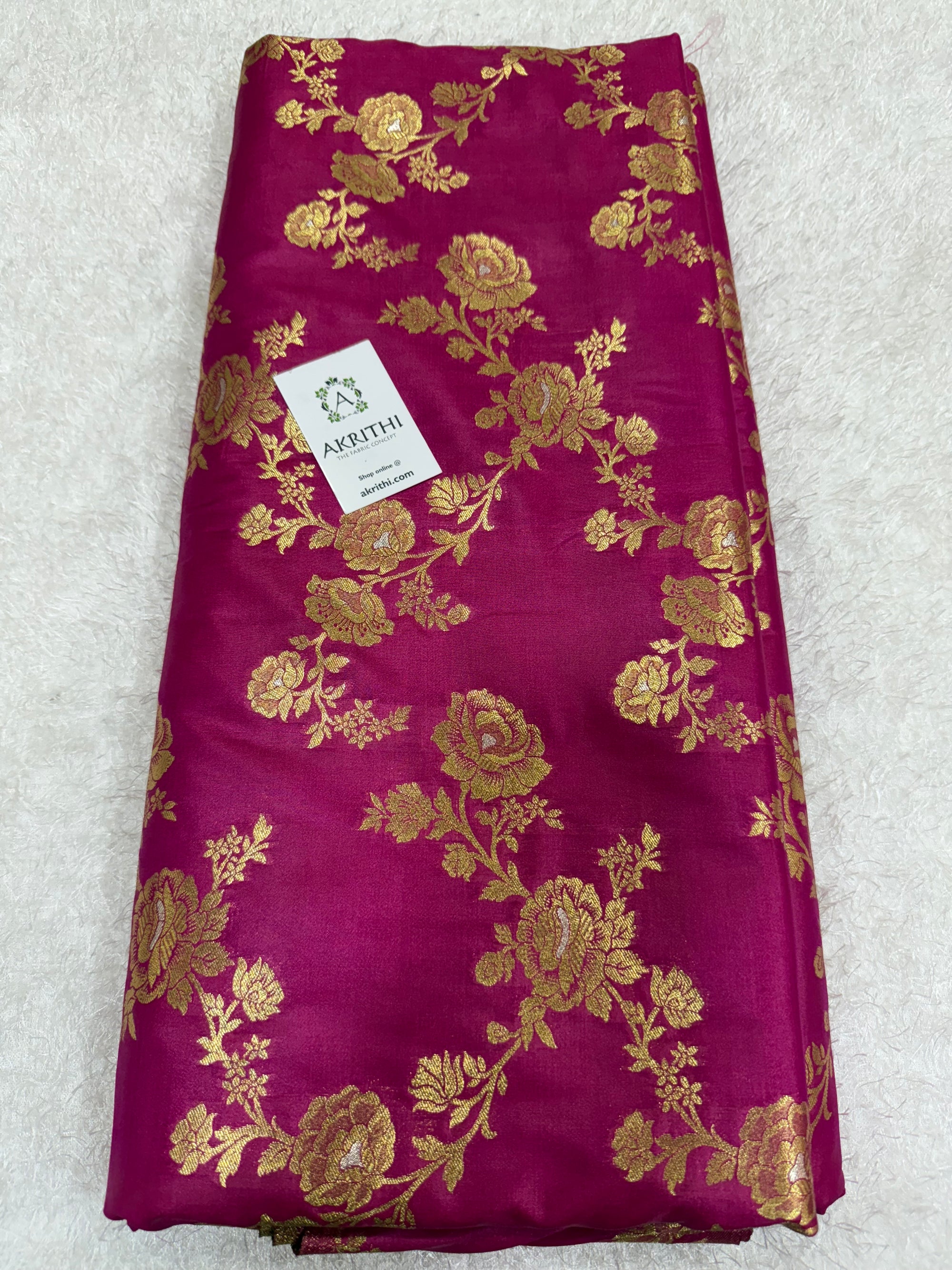 Pure Banarasi brocade fabric