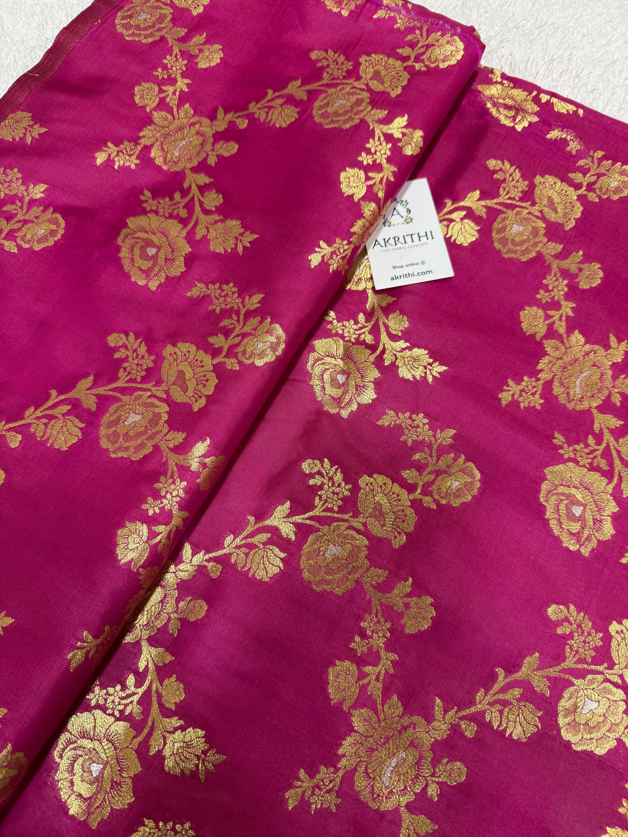 Pure Banarasi brocade fabric