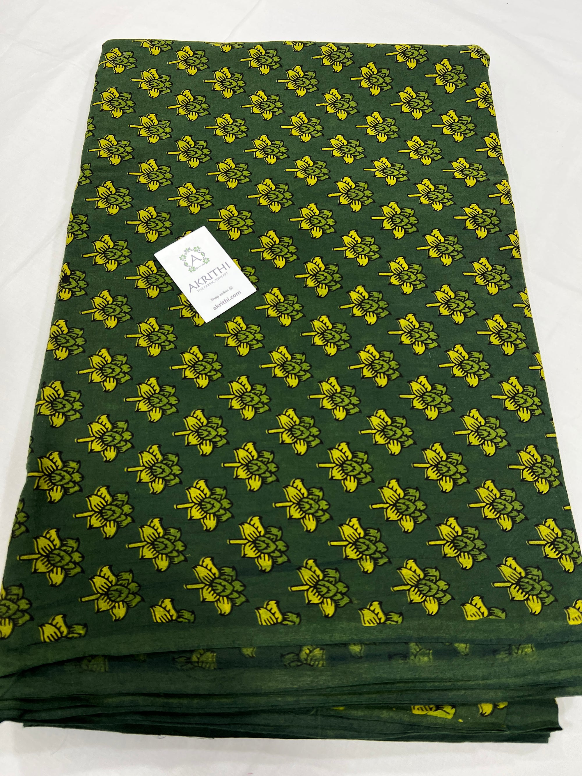 Block Printed pure cotton fabric